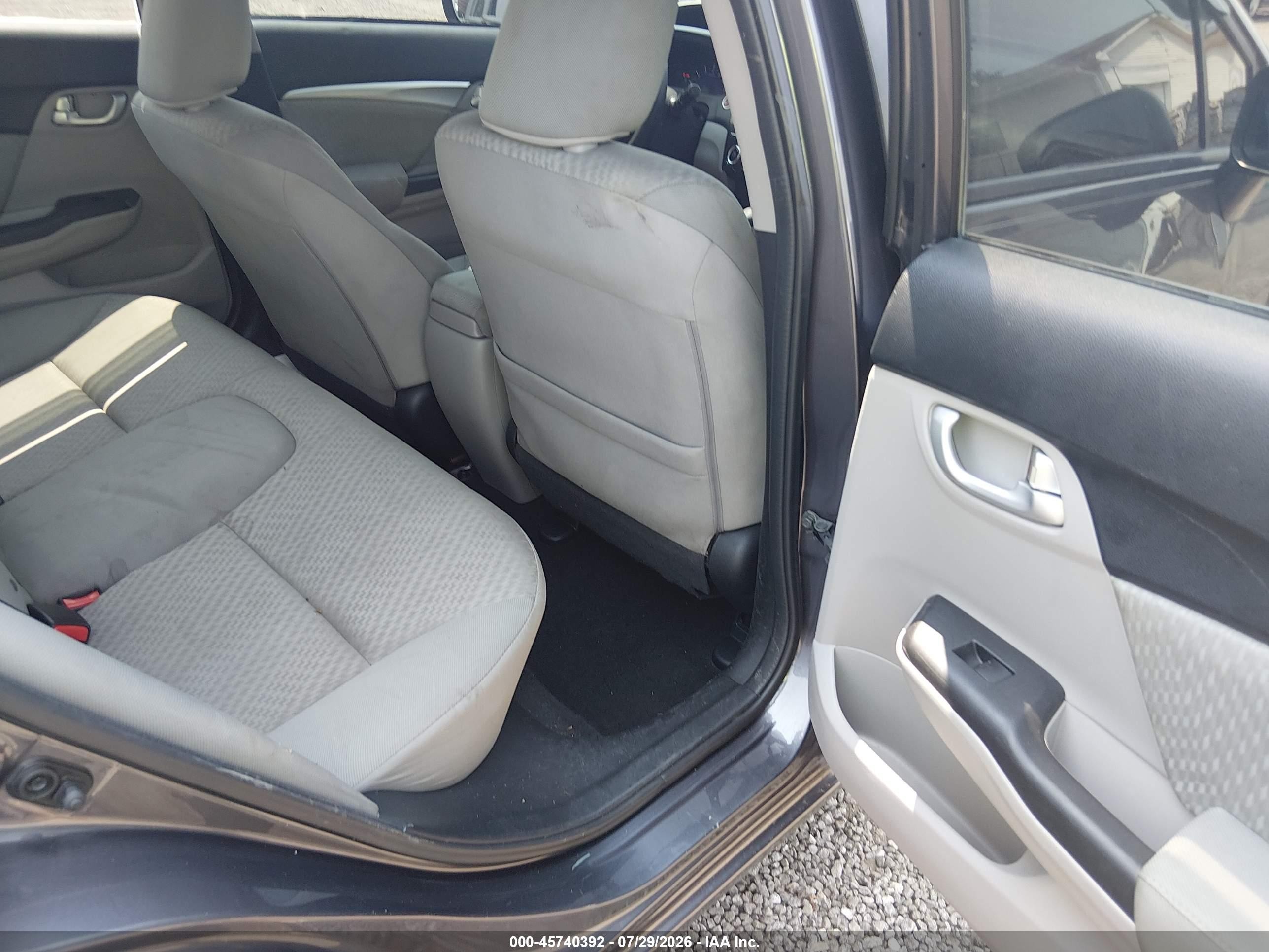 2015 Honda Civic Ex Gray vin: 19XFB2F88FE206714