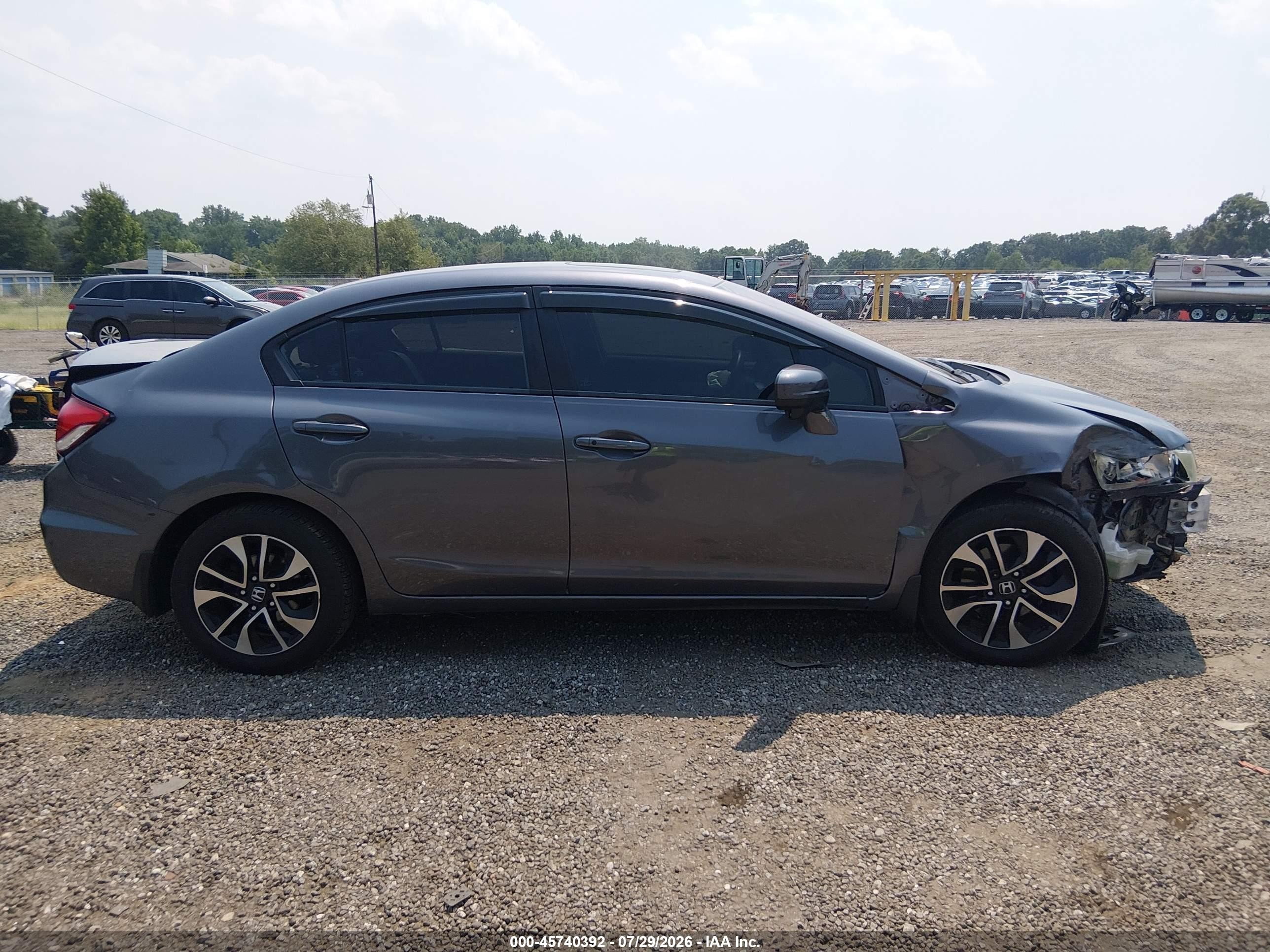 2015 Honda Civic Ex Gray vin: 19XFB2F88FE206714
