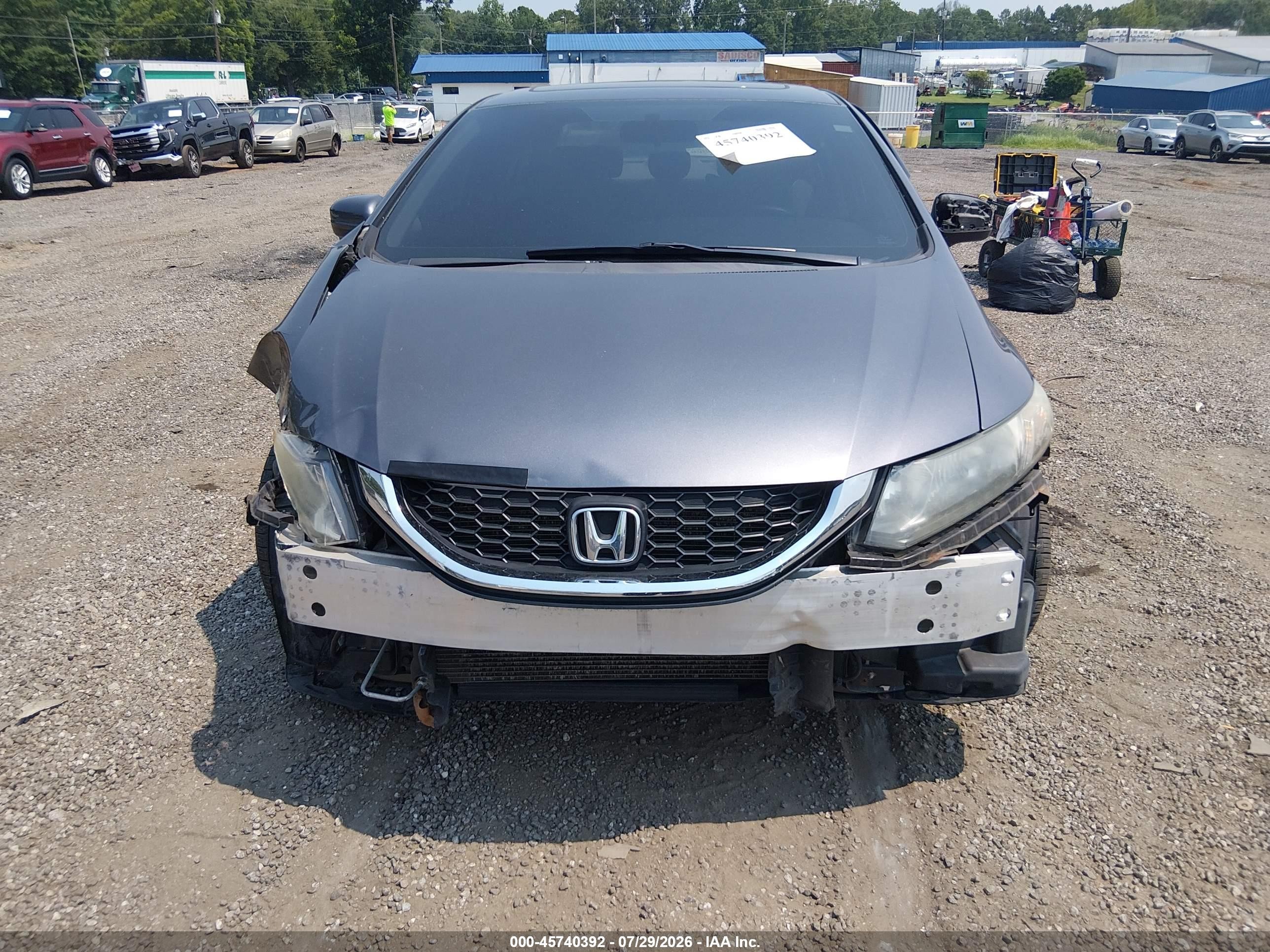 2015 Honda Civic Ex Gray vin: 19XFB2F88FE206714