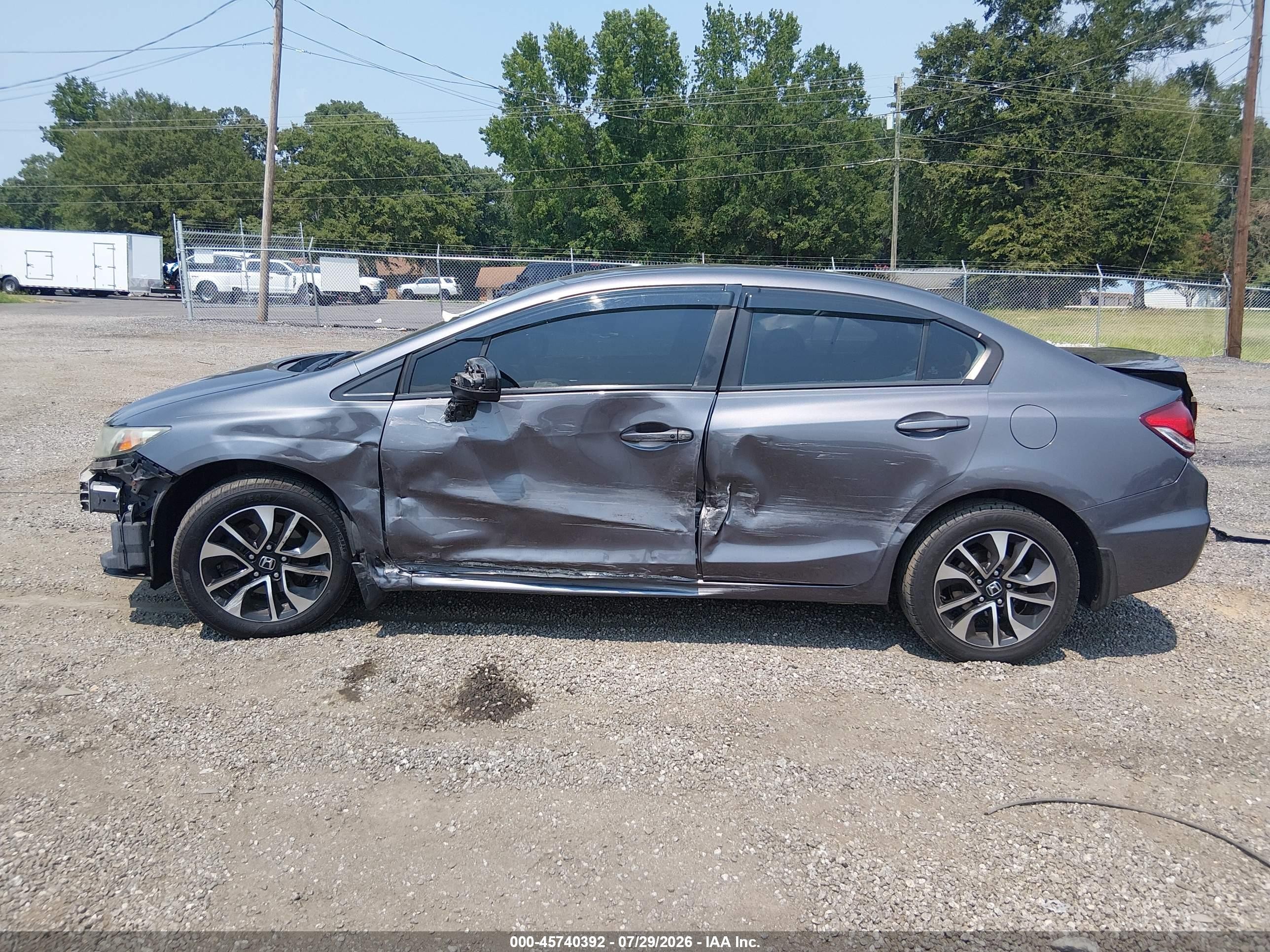 2015 Honda Civic Ex Gray vin: 19XFB2F88FE206714