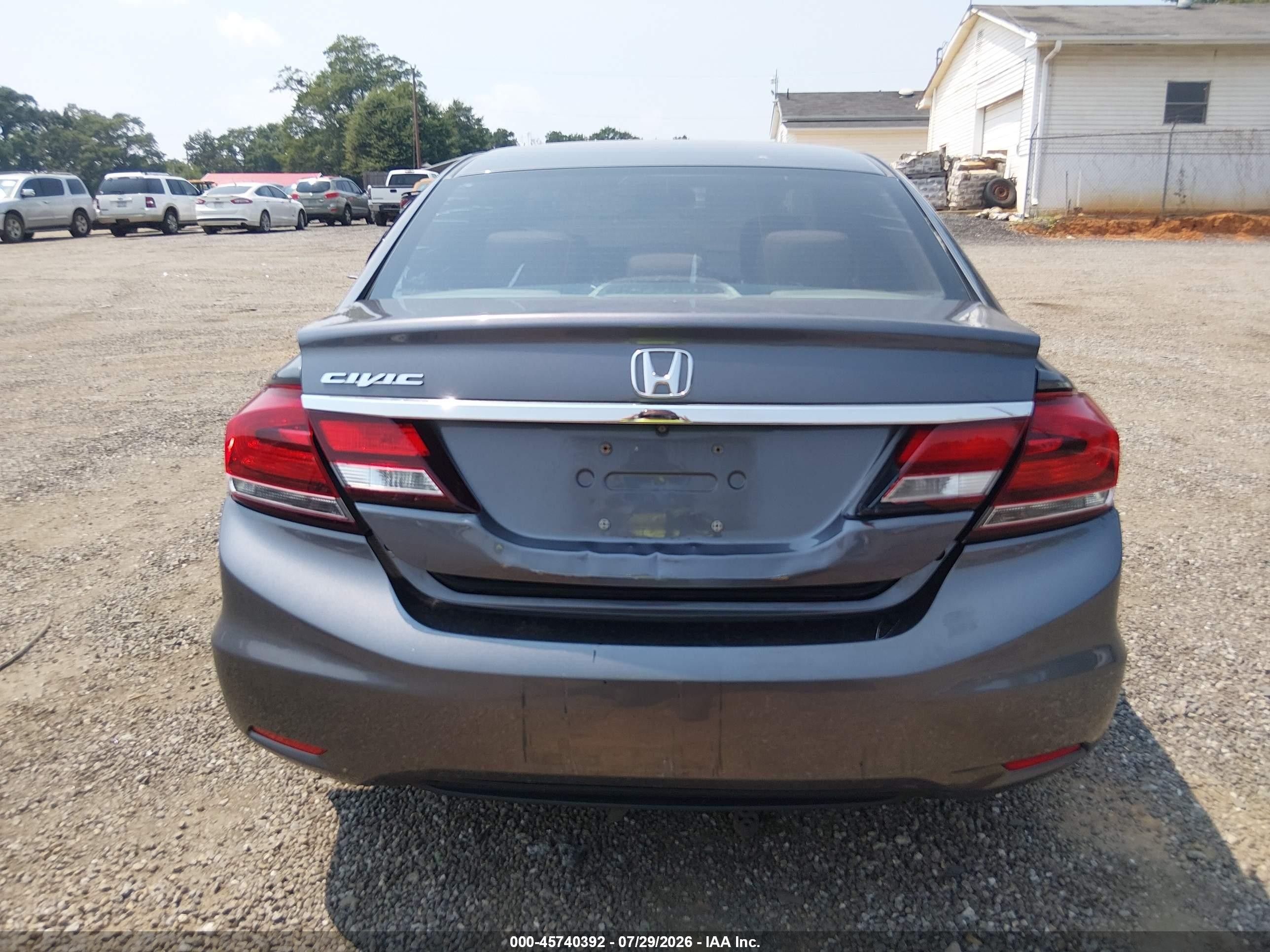 2015 Honda Civic Ex Gray vin: 19XFB2F88FE206714
