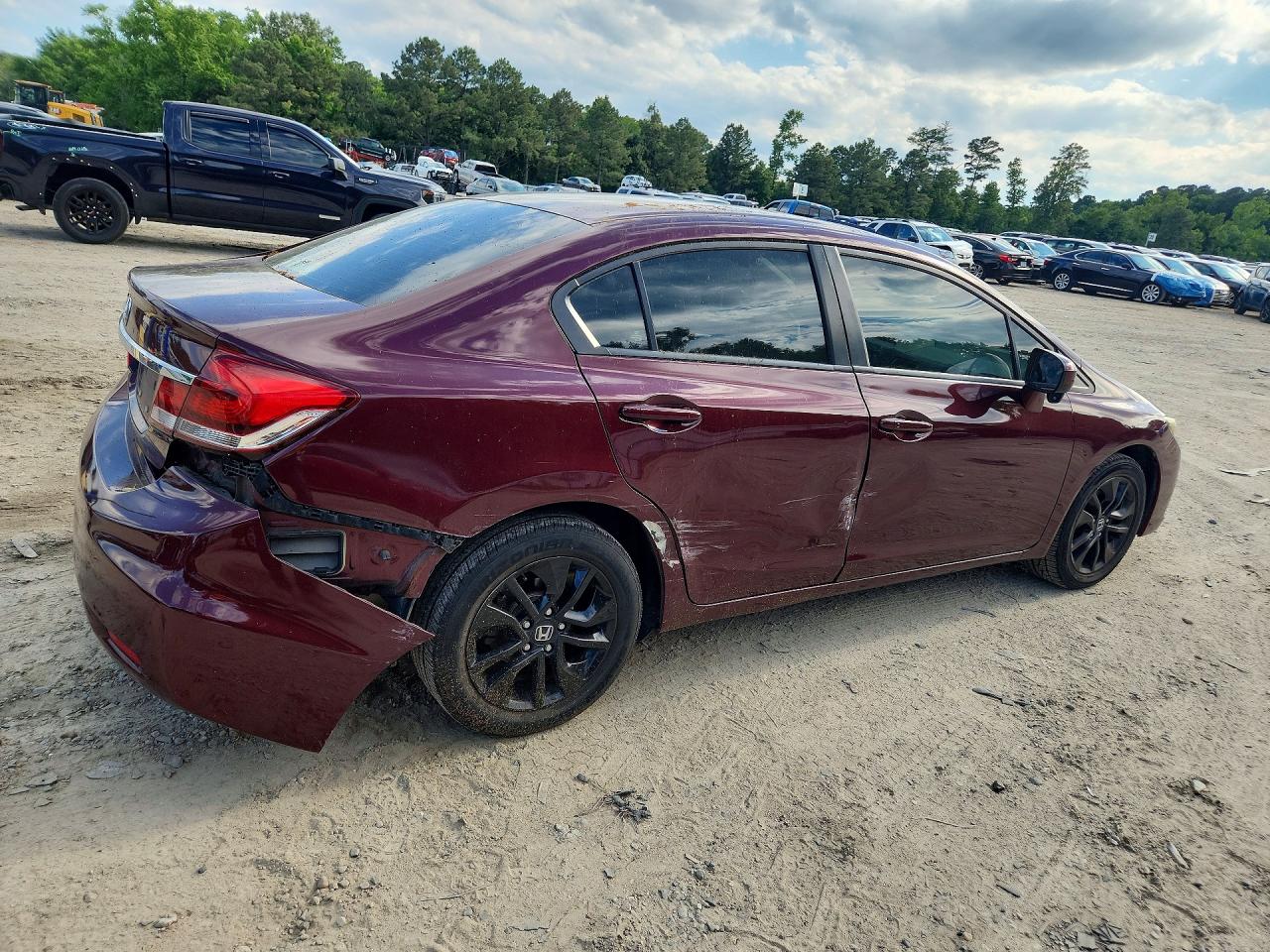 2015 Honda Civic Ex Burgundy vin: 19XFB2F88FE283521
