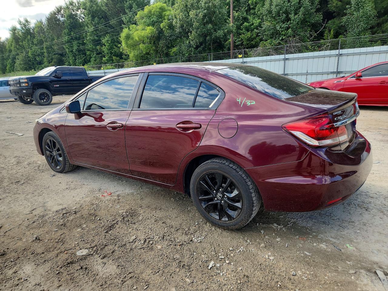 2015 Honda Civic Ex Burgundy vin: 19XFB2F88FE283521