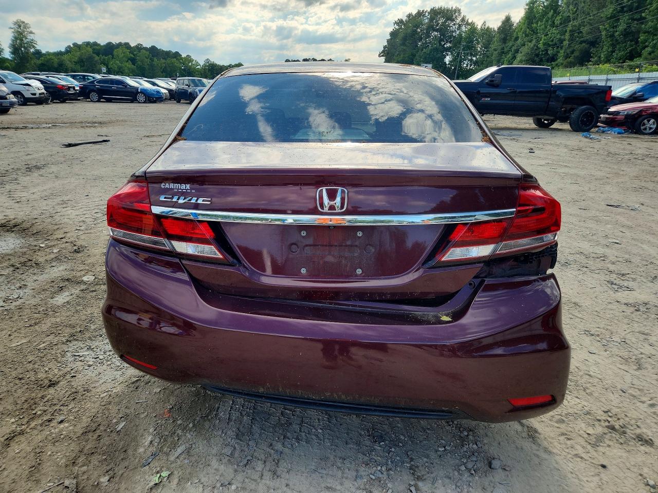 2015 Honda Civic Ex Burgundy vin: 19XFB2F88FE283521
