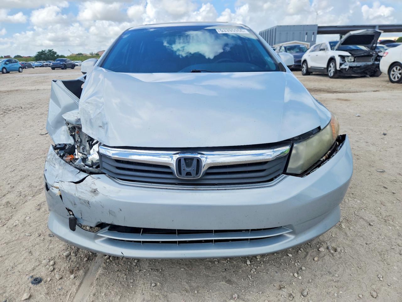 2012 Honda Civic Ex Blue vin: 19XFB2F89CE019302