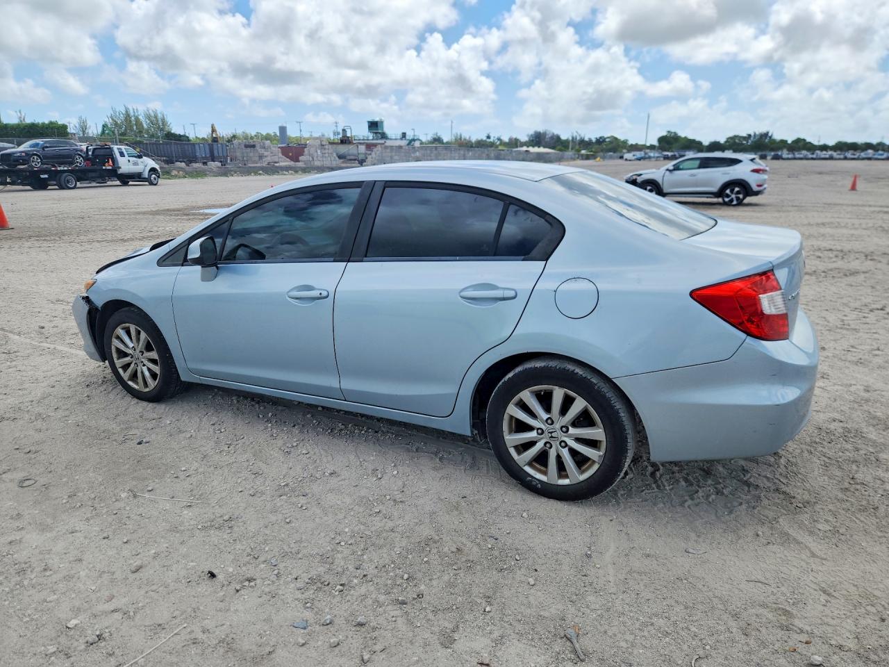 2012 Honda Civic Ex Blue vin: 19XFB2F89CE019302