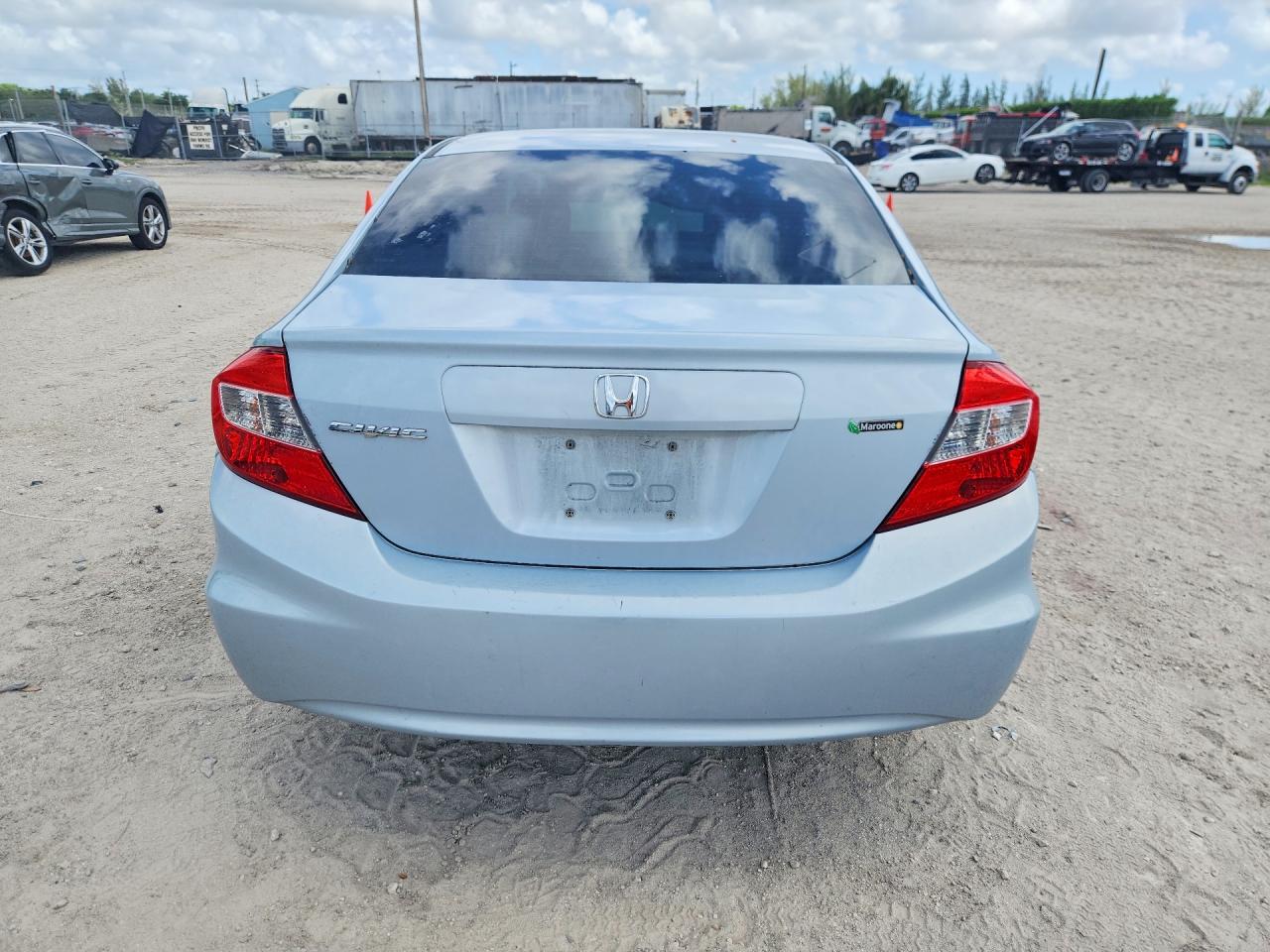 2012 Honda Civic Ex Blue vin: 19XFB2F89CE019302