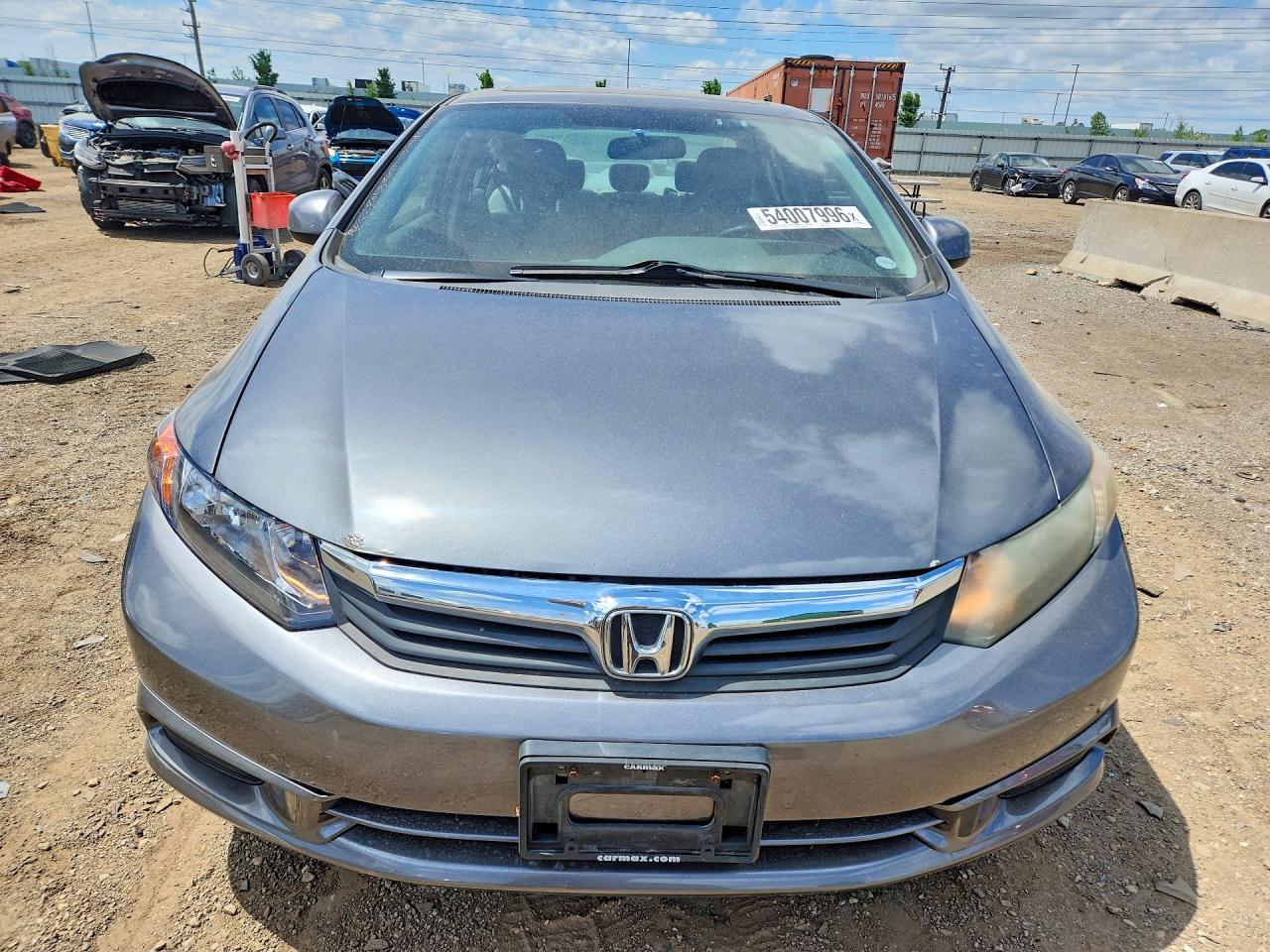 2012 Honda Civic Ex Gray vin: 19XFB2F89CE038285