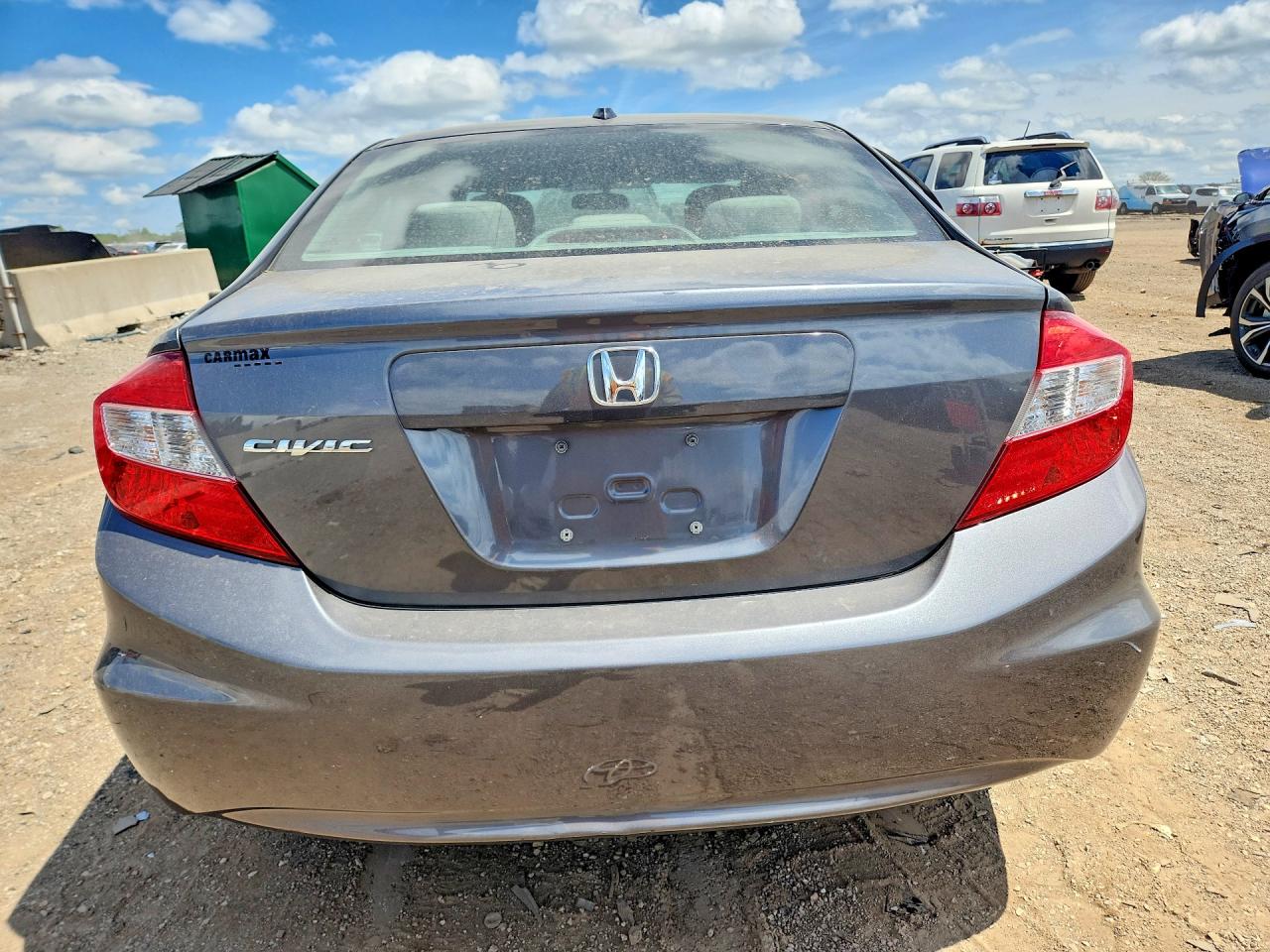 2012 Honda Civic Ex Gray vin: 19XFB2F89CE038285