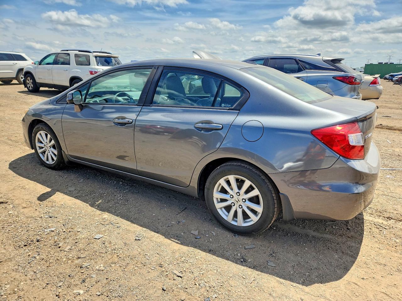 2012 Honda Civic Ex Gray vin: 19XFB2F89CE038285