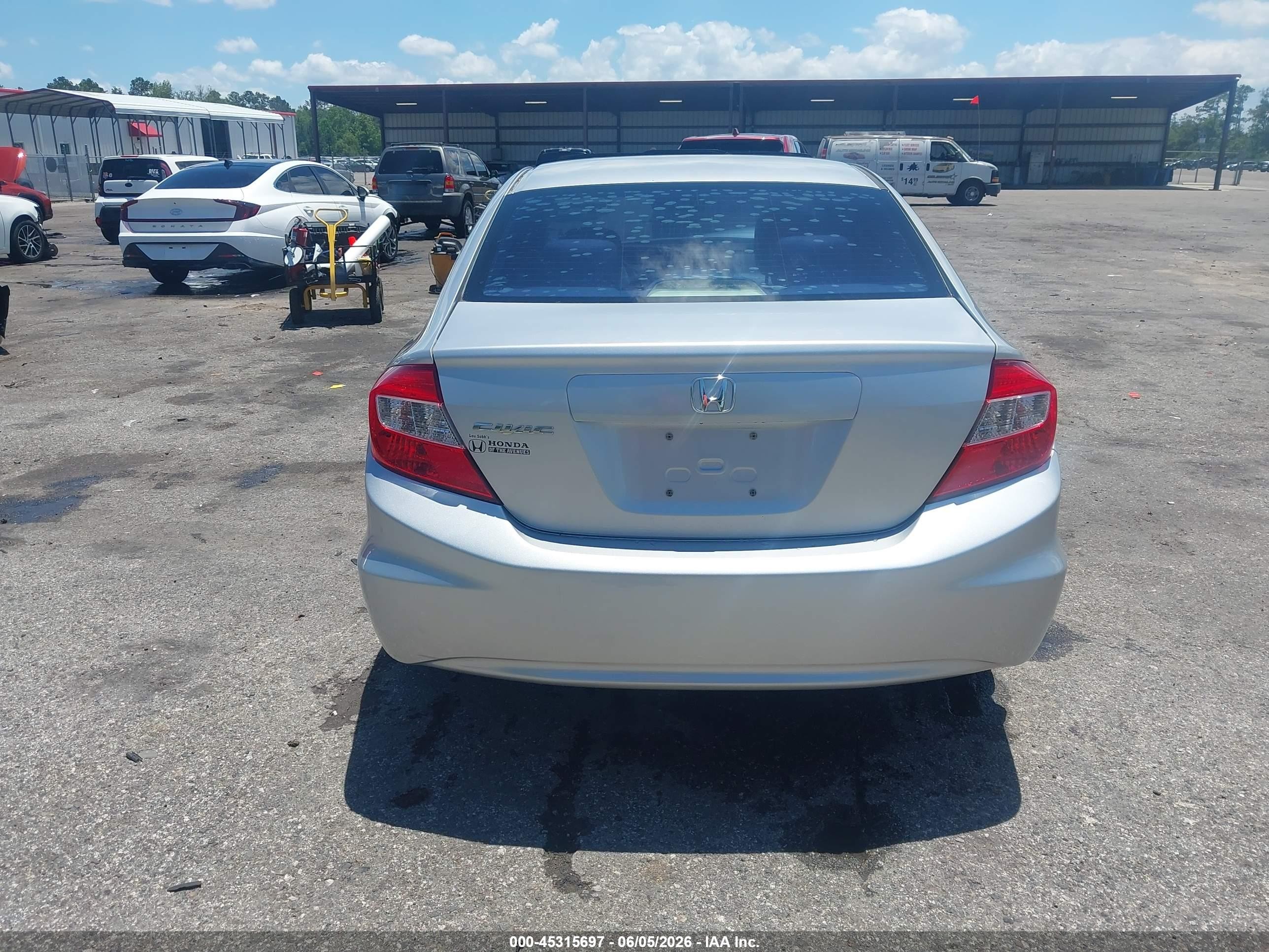 2012 Honda Civic Ex Gray vin: 19XFB2F89CE041154