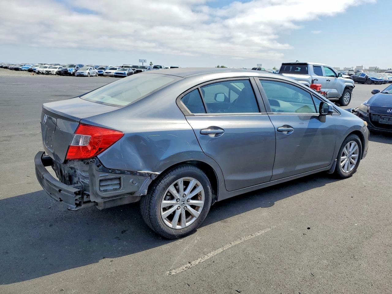 2012 Honda Civic Ex Gray vin: 19XFB2F89CE048962