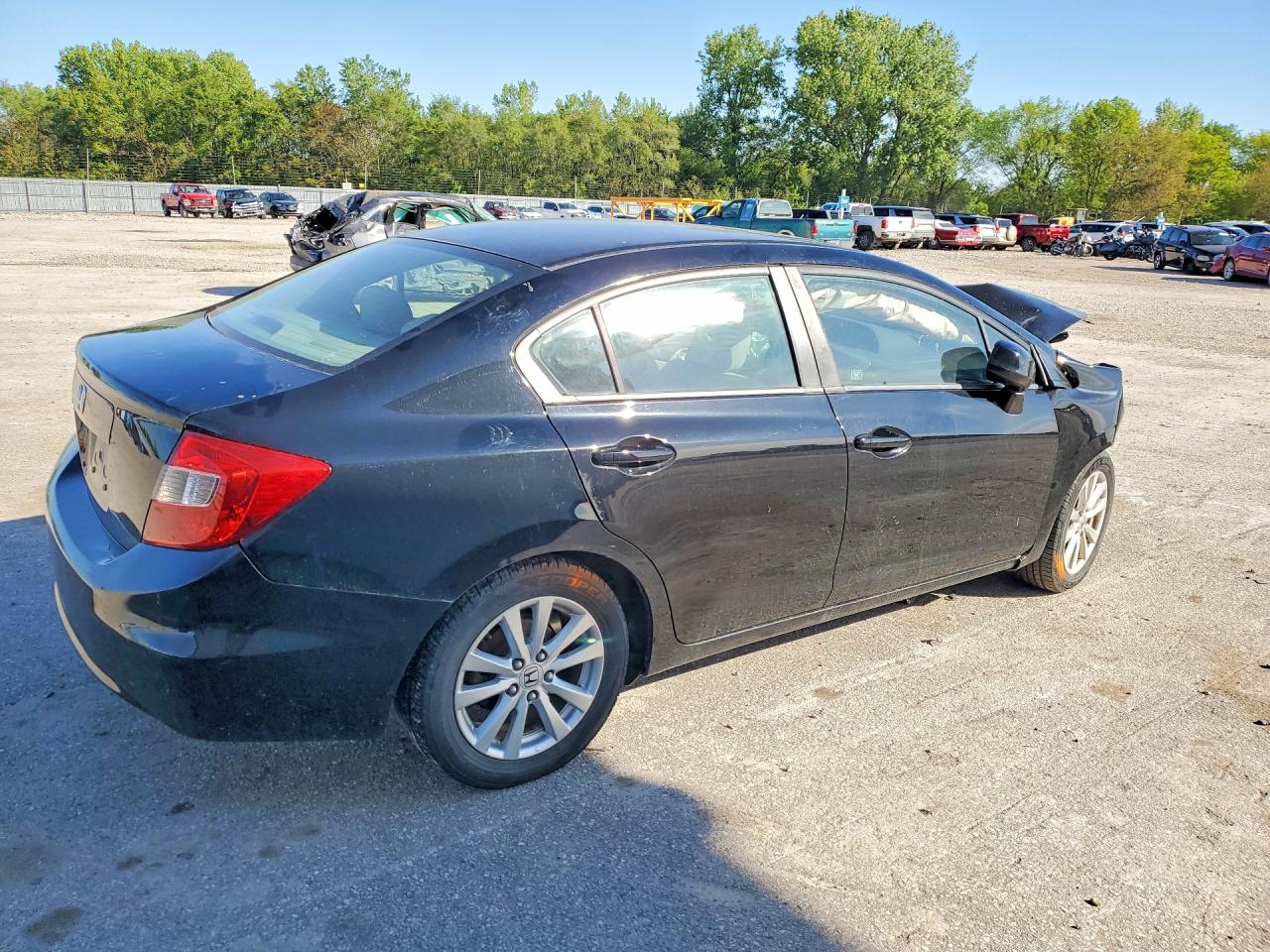 2012 Honda Civic Ex Black vin: 19XFB2F89CE050050