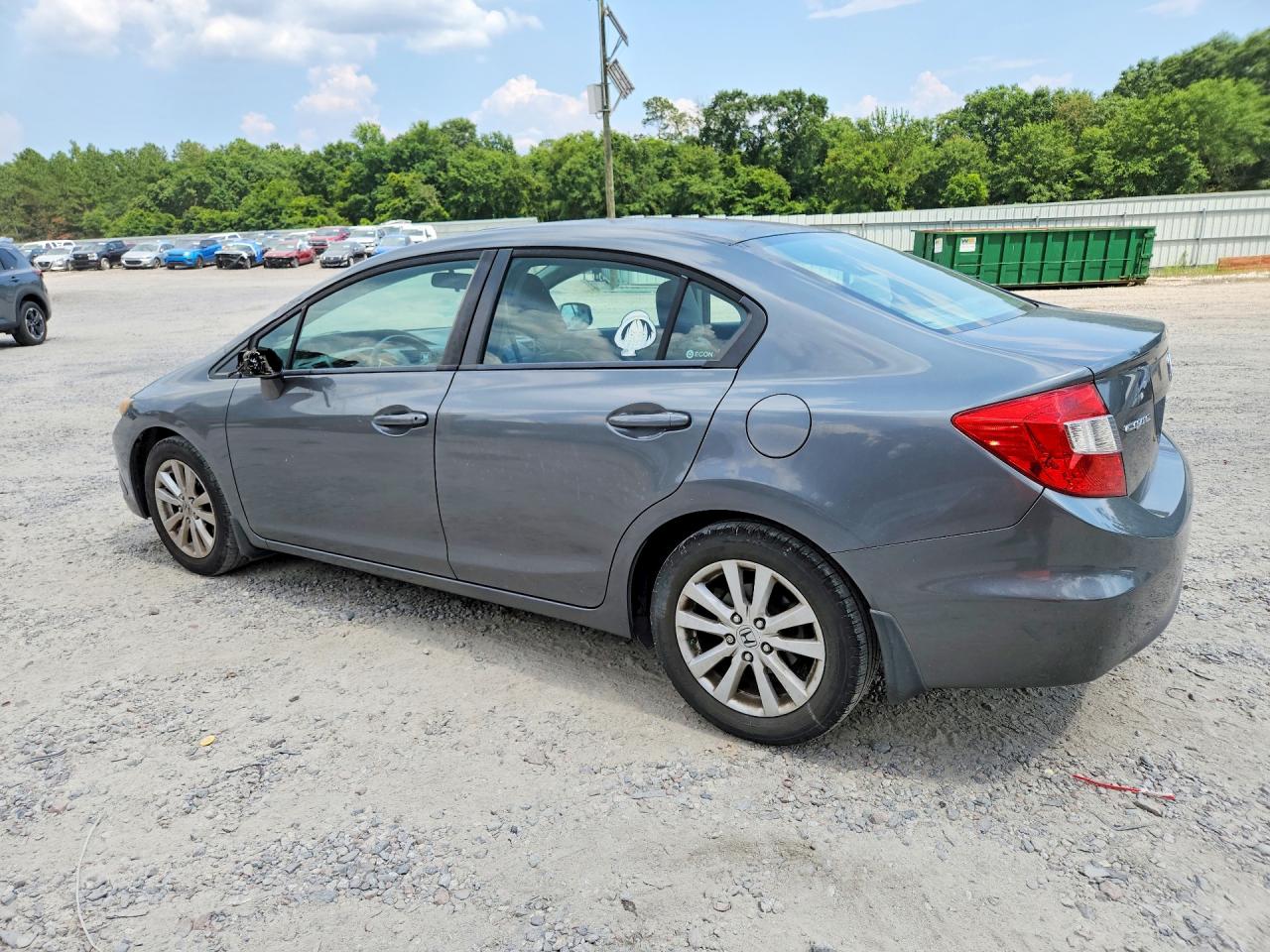 2012 Honda Civic Ex Charcoal vin: 19XFB2F89CE067396