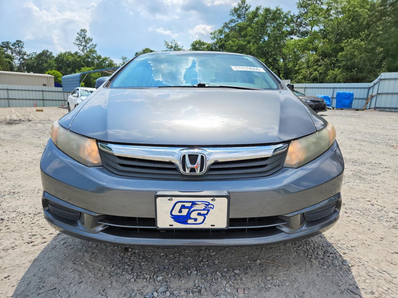 2012 Honda Civic Ex Charcoal vin: 19XFB2F89CE067396