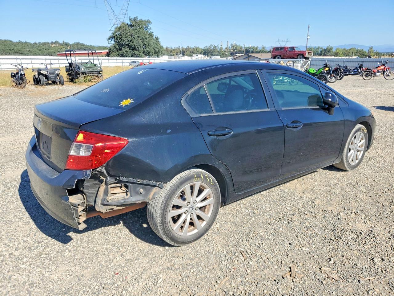 2012 Honda Civic Ex Black vin: 19XFB2F89CE306591