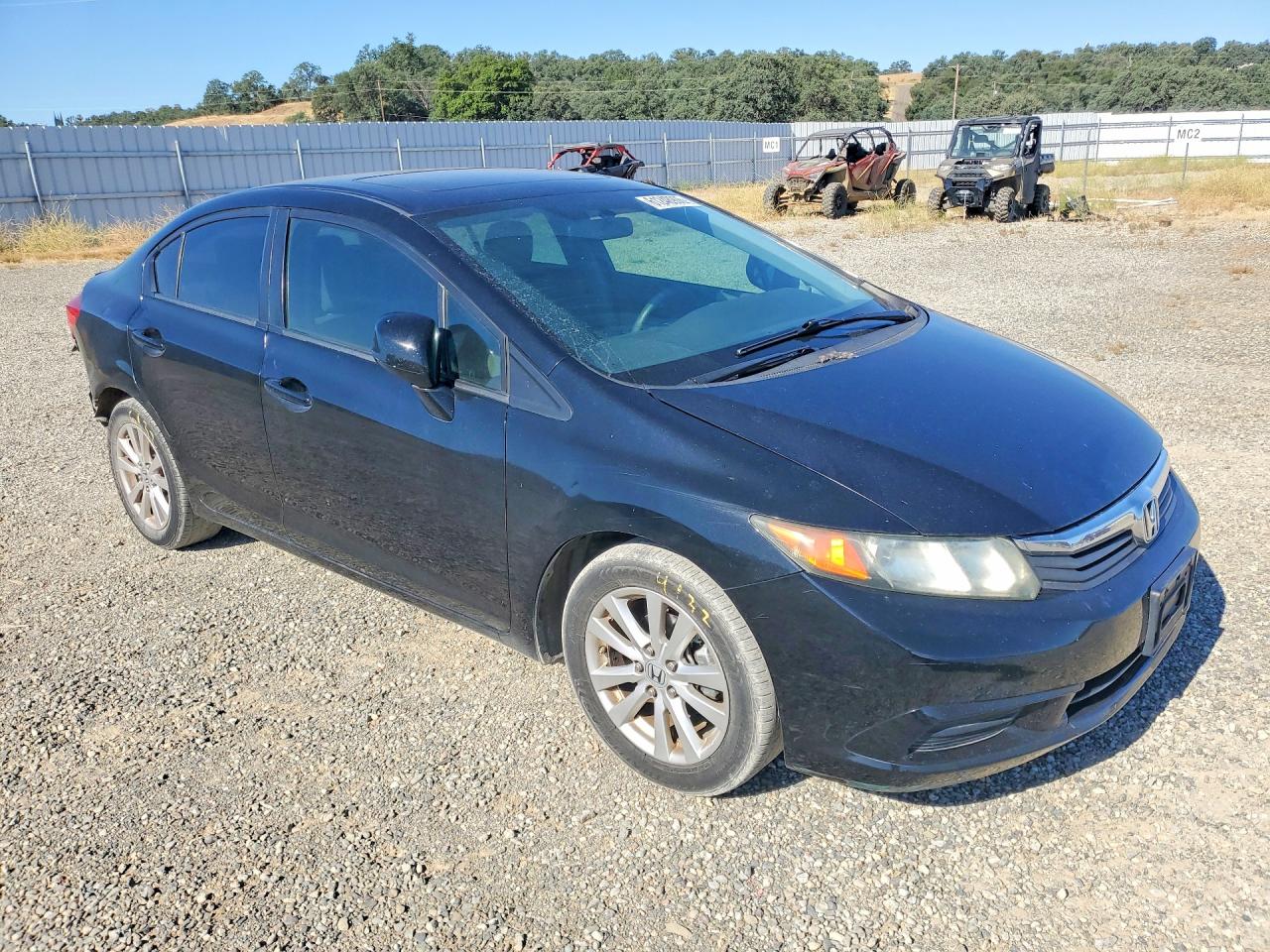 2012 Honda Civic Ex Black vin: 19XFB2F89CE306591