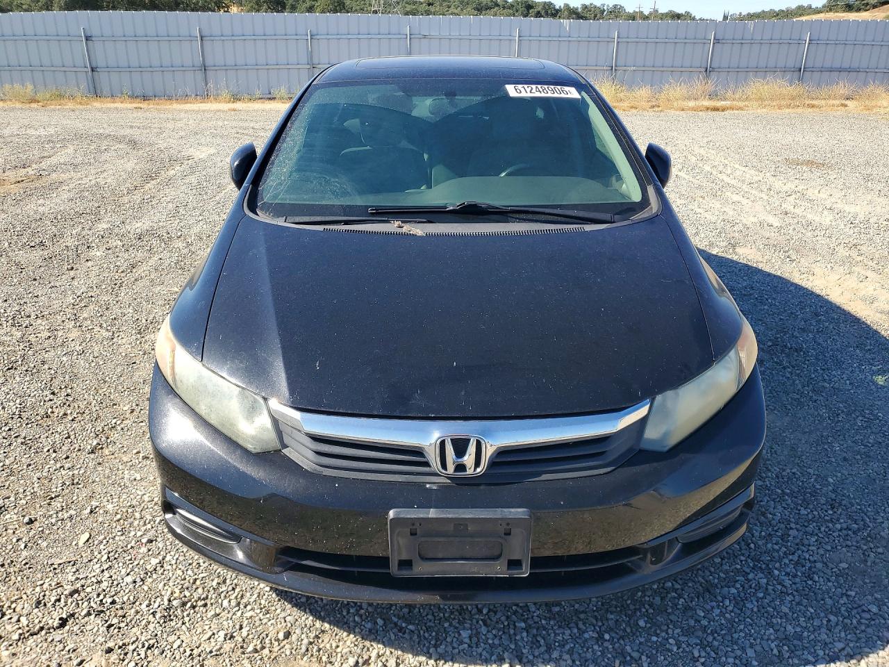 2012 Honda Civic Ex Black vin: 19XFB2F89CE306591