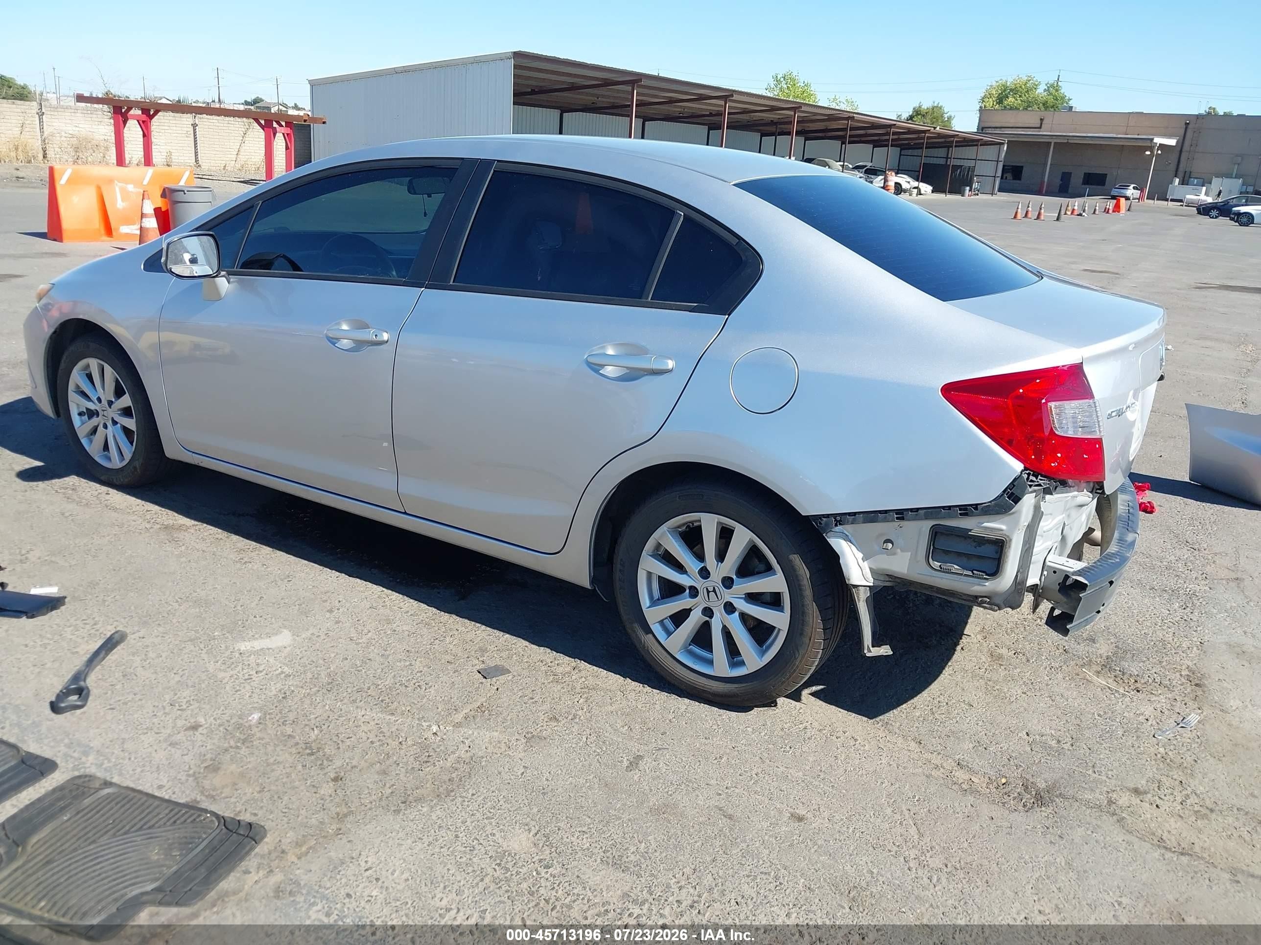 2012 Honda Civic Ex Silver vin: 19XFB2F89CE312813