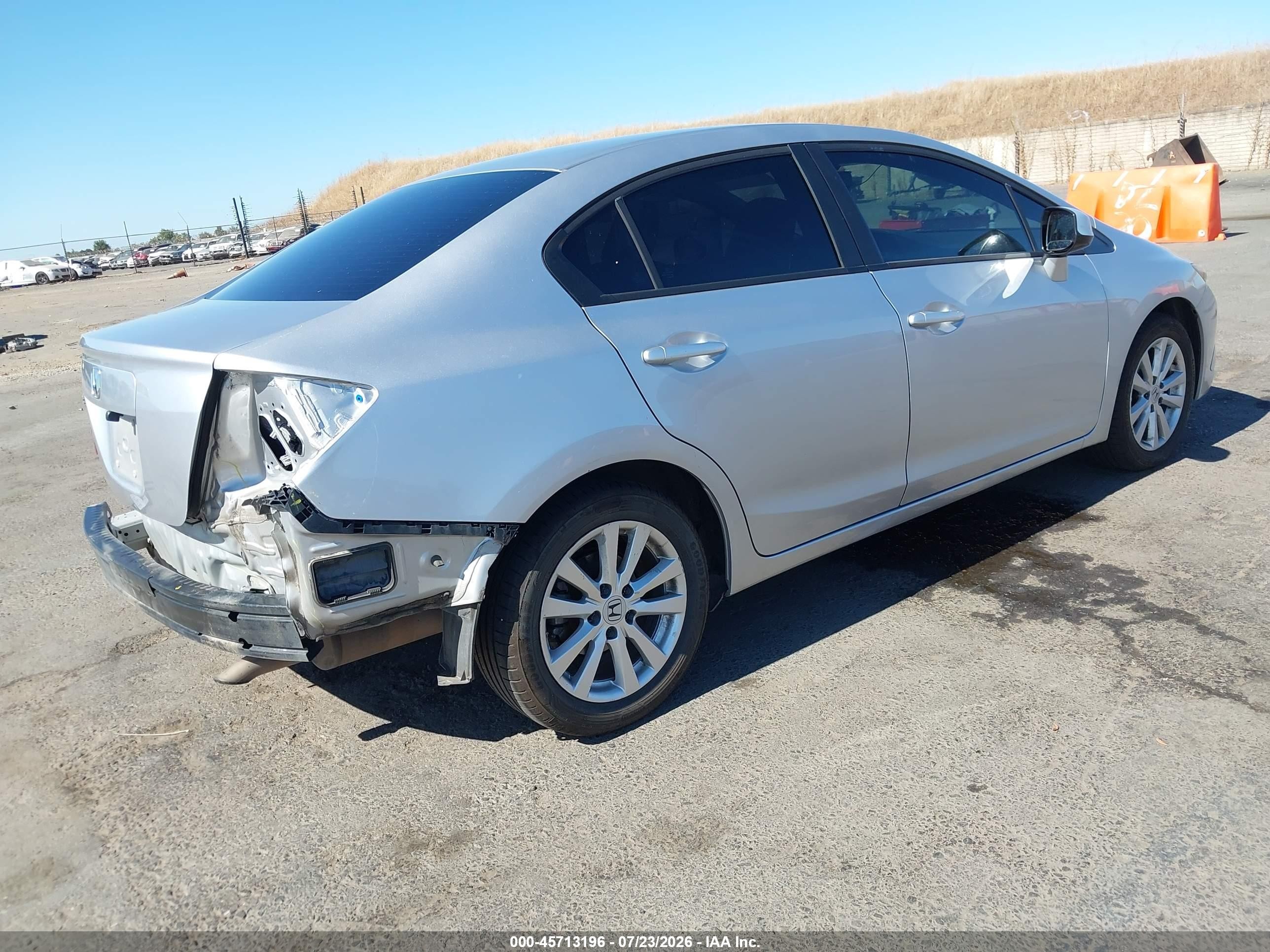 2012 Honda Civic Ex Silver vin: 19XFB2F89CE312813