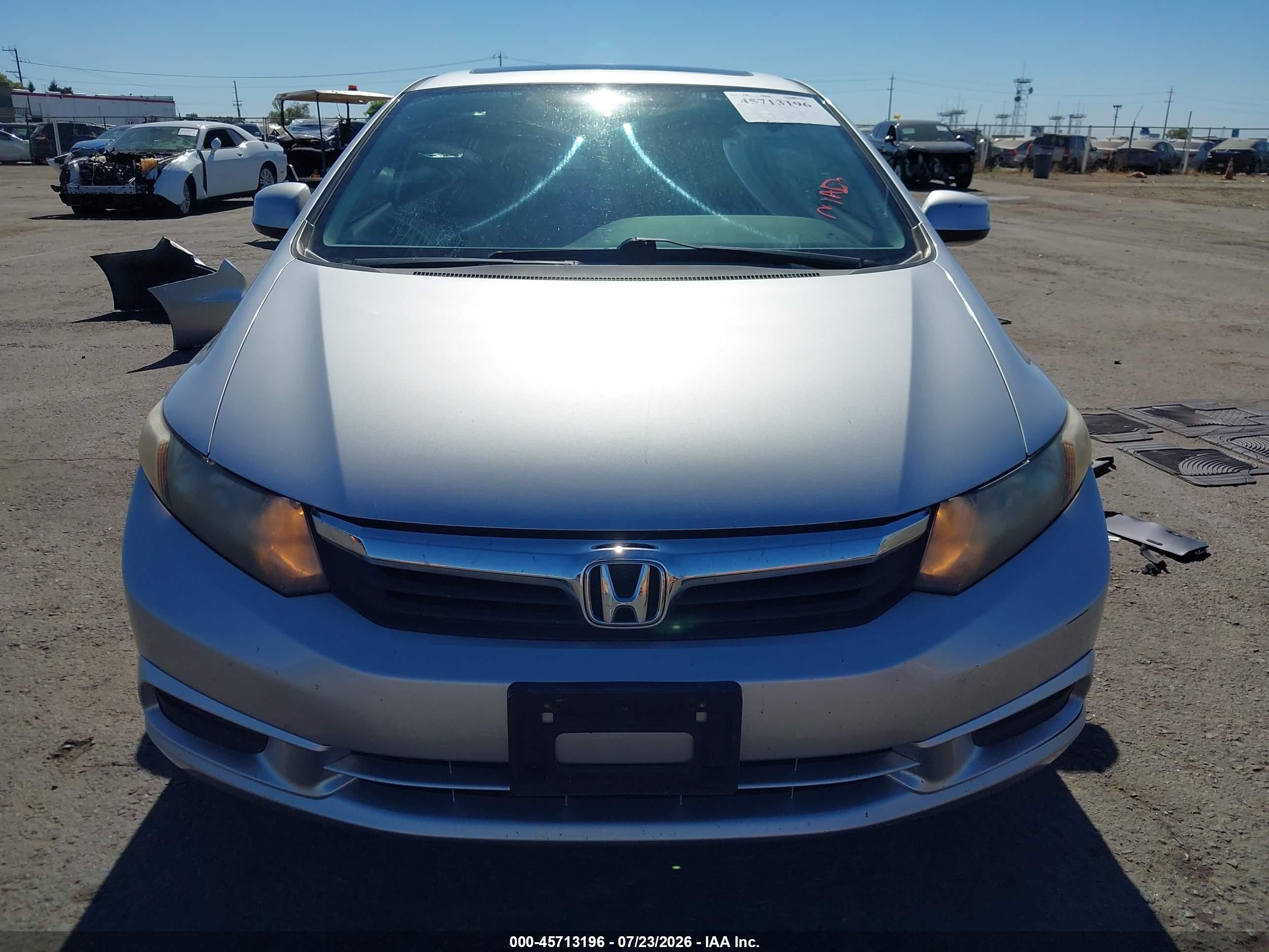 2012 Honda Civic Ex Silver vin: 19XFB2F89CE312813