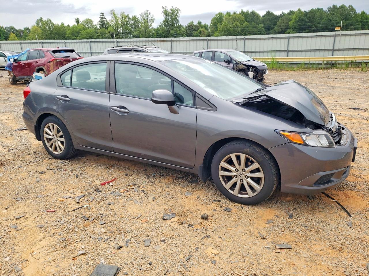 2012 Honda Civic Ex Gray vin: 19XFB2F89CE312925