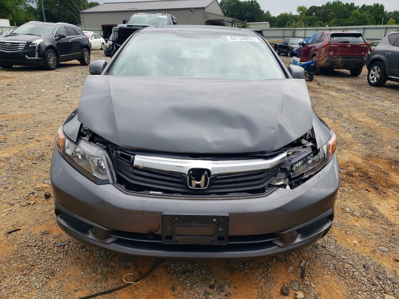 2012 Honda Civic Ex Gray vin: 19XFB2F89CE312925