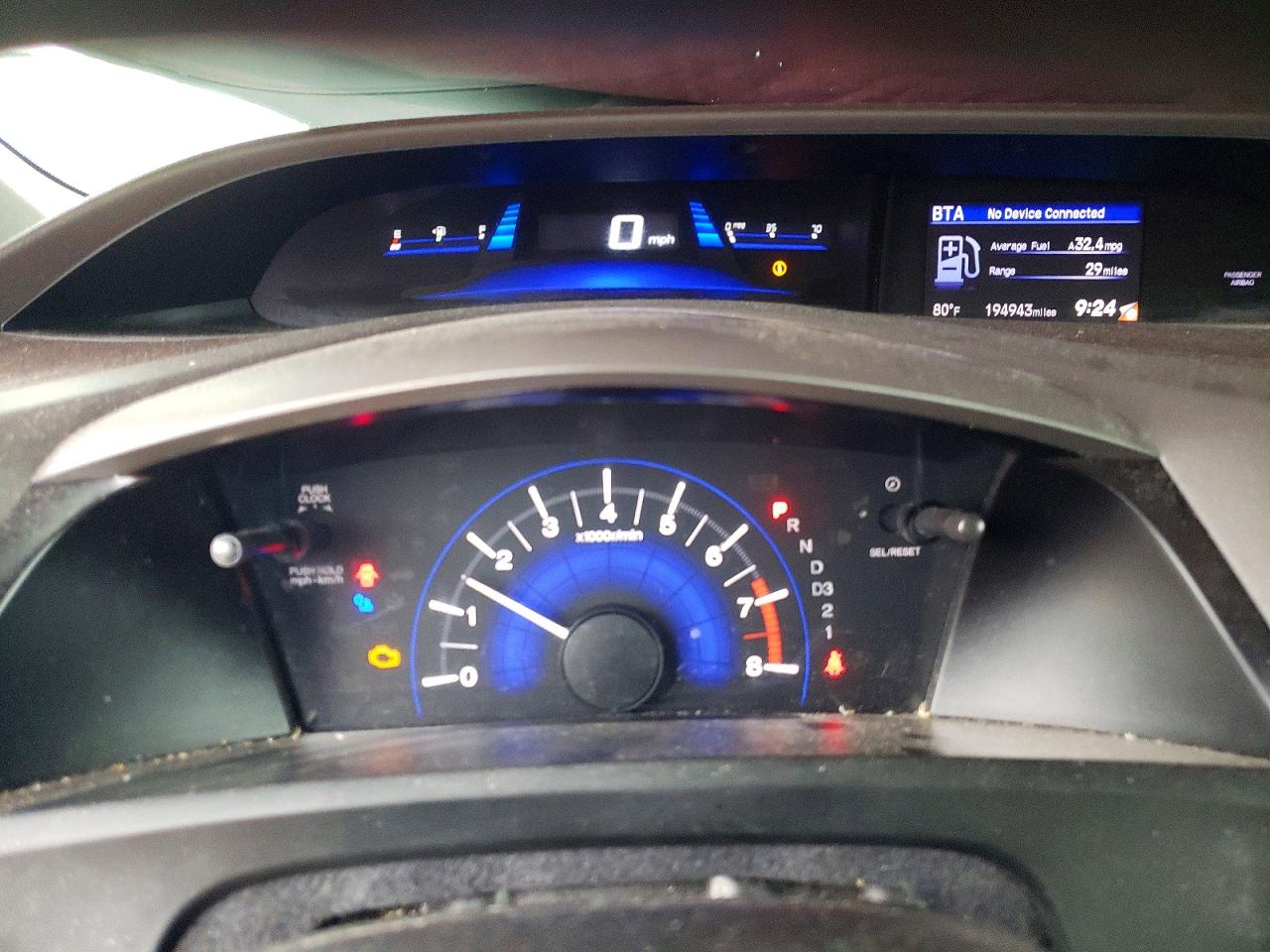 2012 Honda Civic Ex Gray vin: 19XFB2F89CE312925