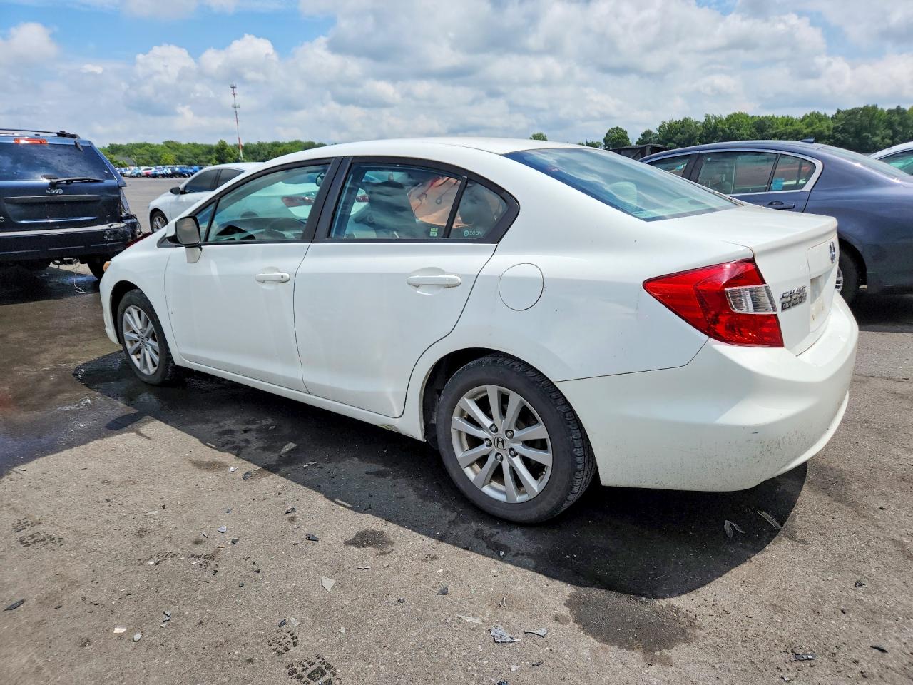 2012 Honda Civic Ex Белый vin: 19XFB2F89CE359016