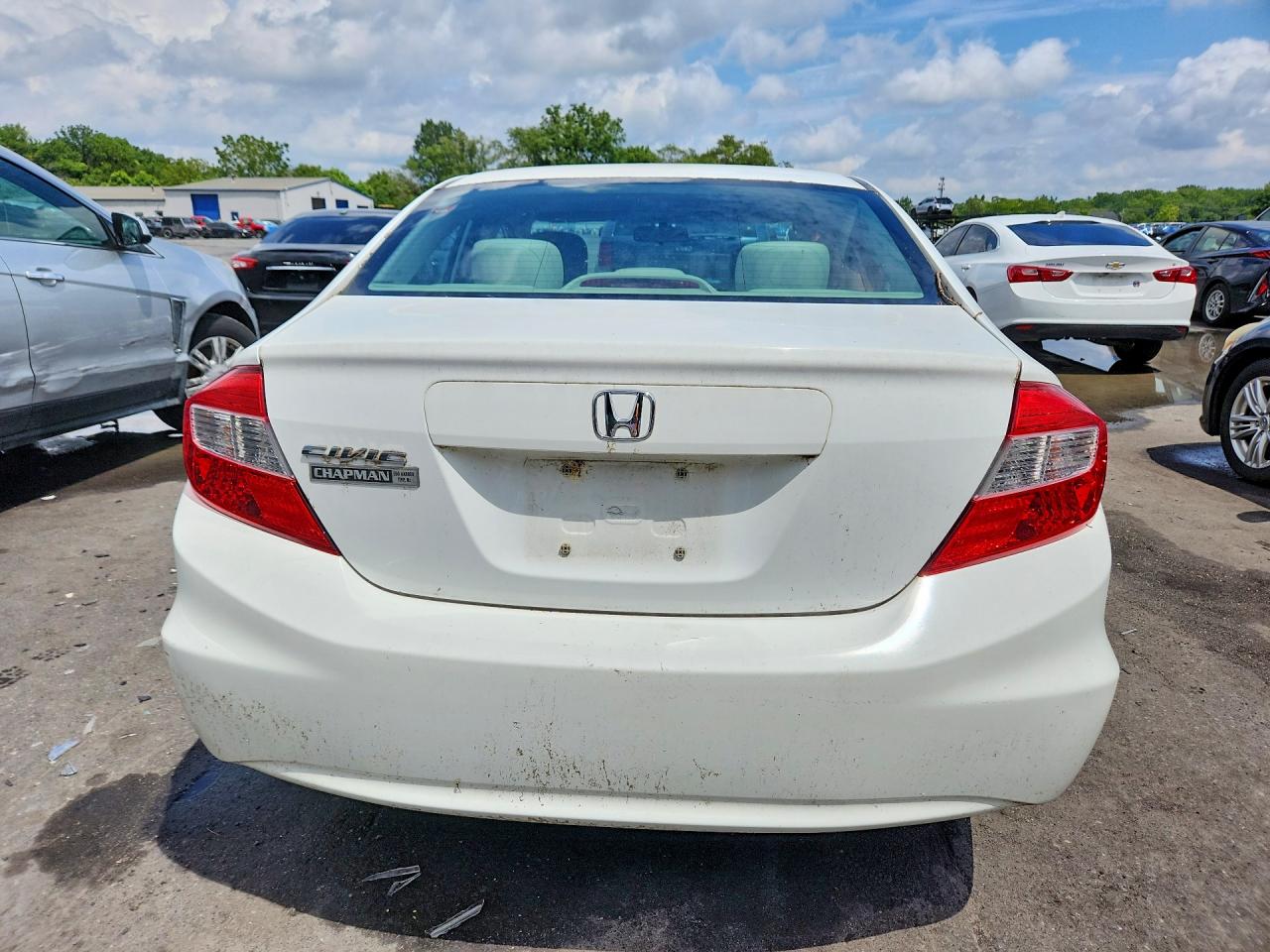 2012 Honda Civic Ex Белый vin: 19XFB2F89CE359016