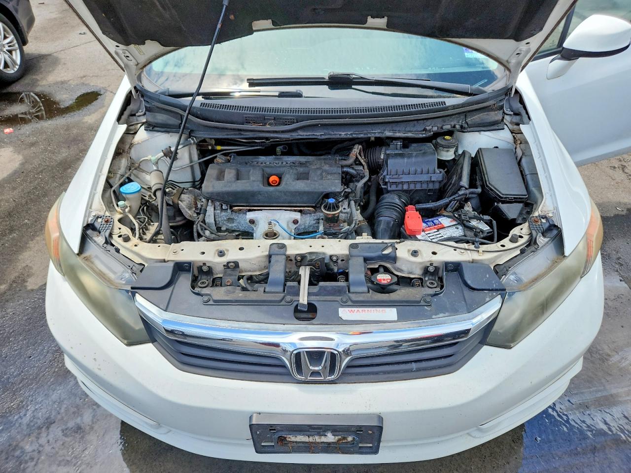 2012 Honda Civic Ex Белый vin: 19XFB2F89CE359016