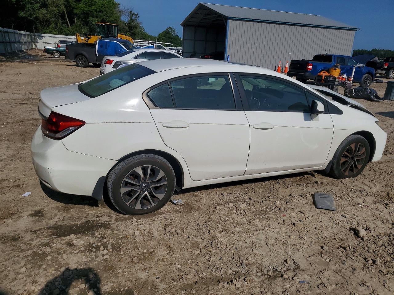 2013 Honda Civic Ex White vin: 19XFB2F89DE024209