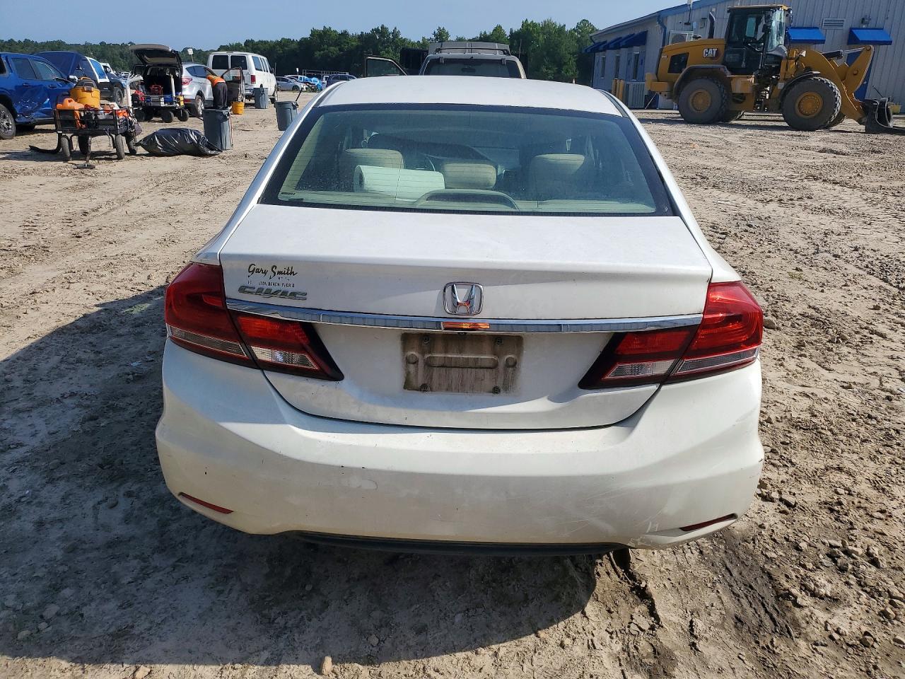 2013 Honda Civic Ex White vin: 19XFB2F89DE024209