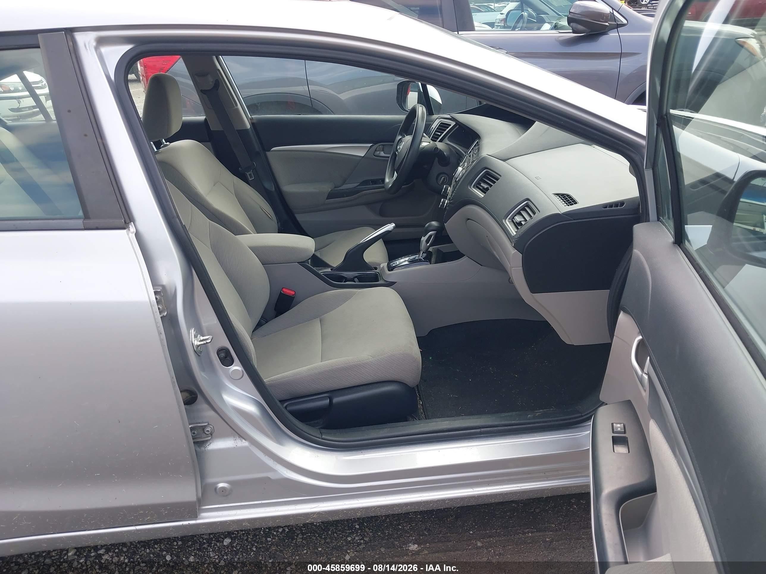 2013 Honda Civic Ex Silver vin: 19XFB2F89DE038756