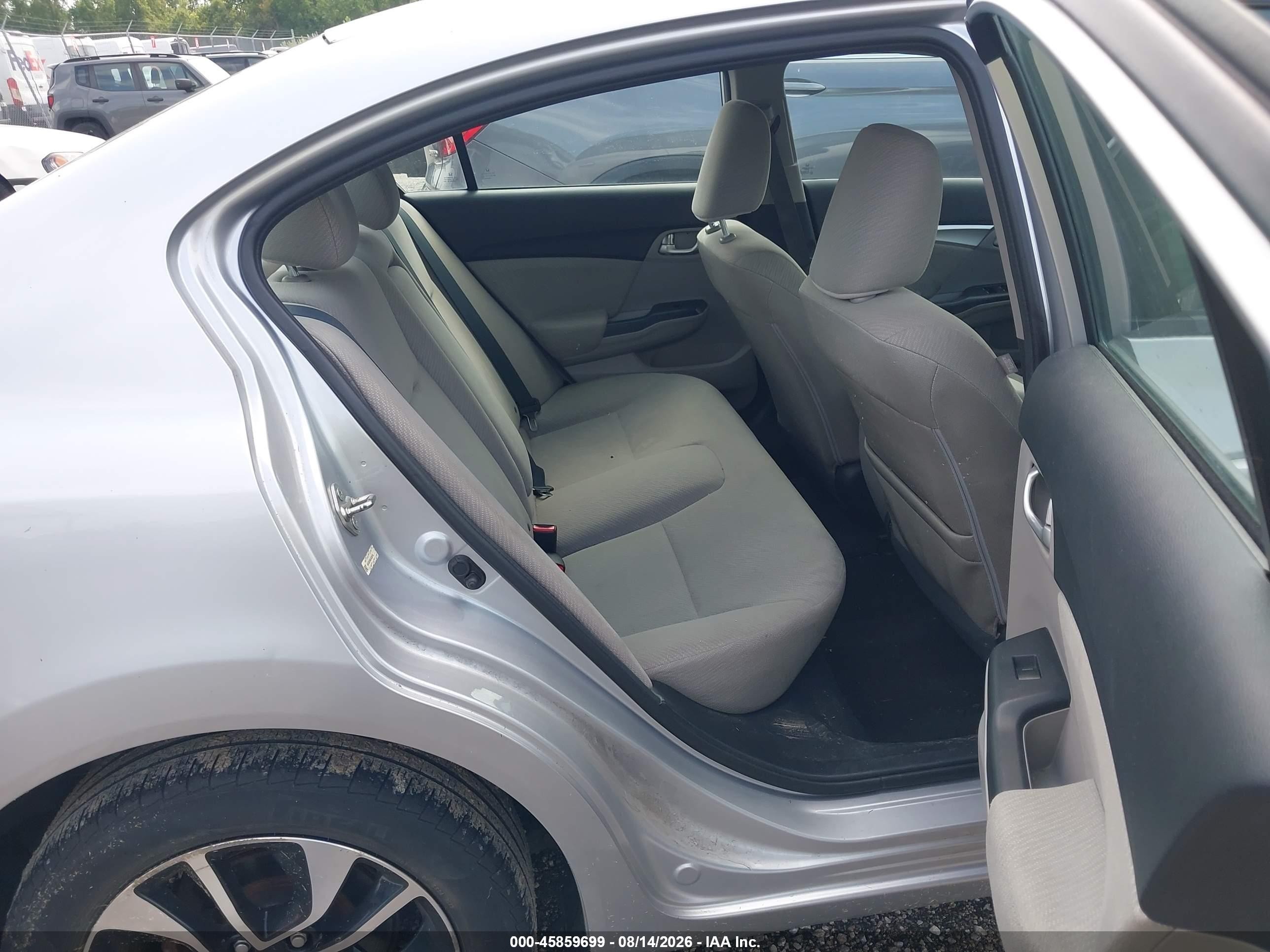 2013 Honda Civic Ex Silver vin: 19XFB2F89DE038756