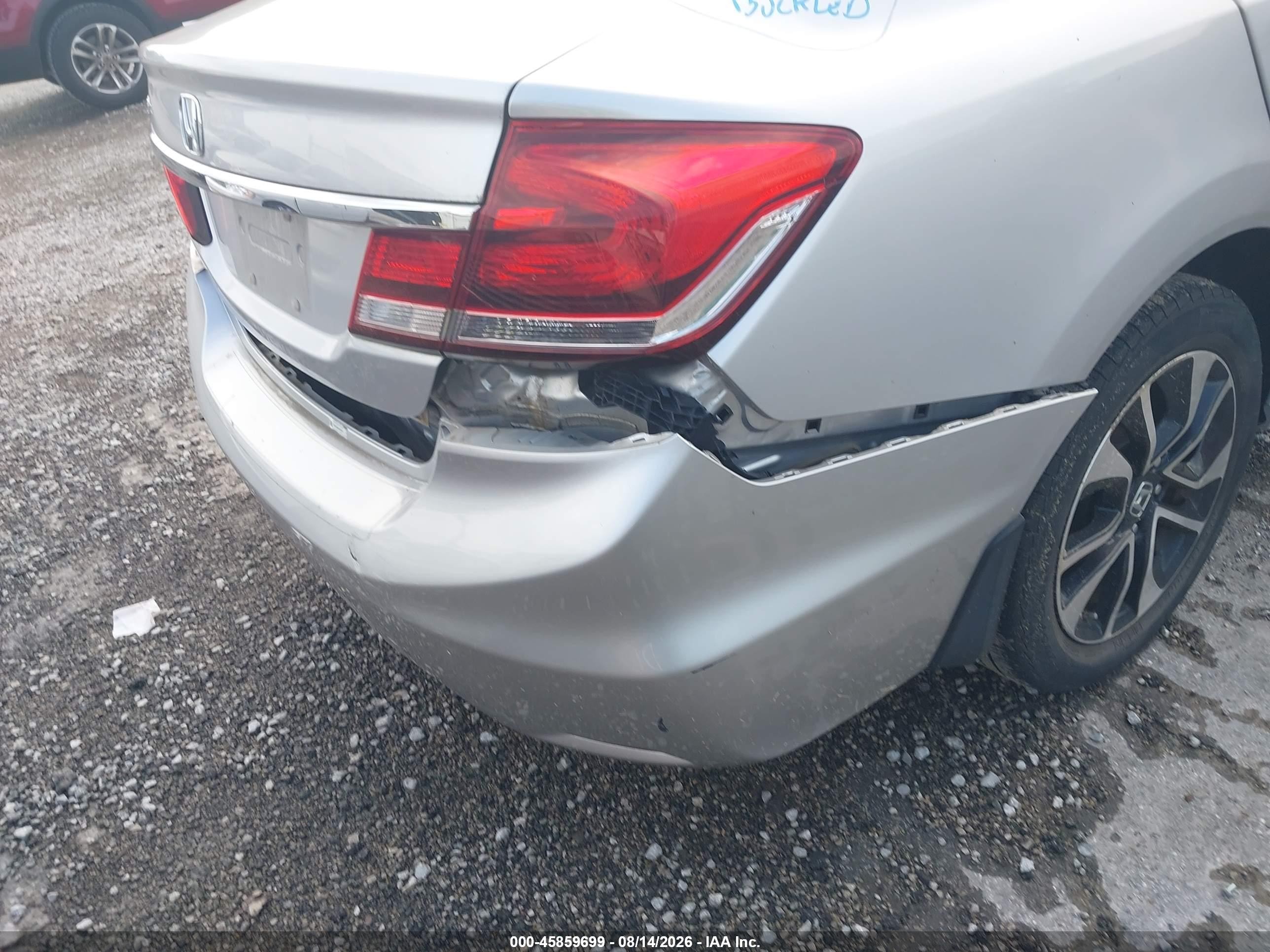 2013 Honda Civic Ex Silver vin: 19XFB2F89DE038756