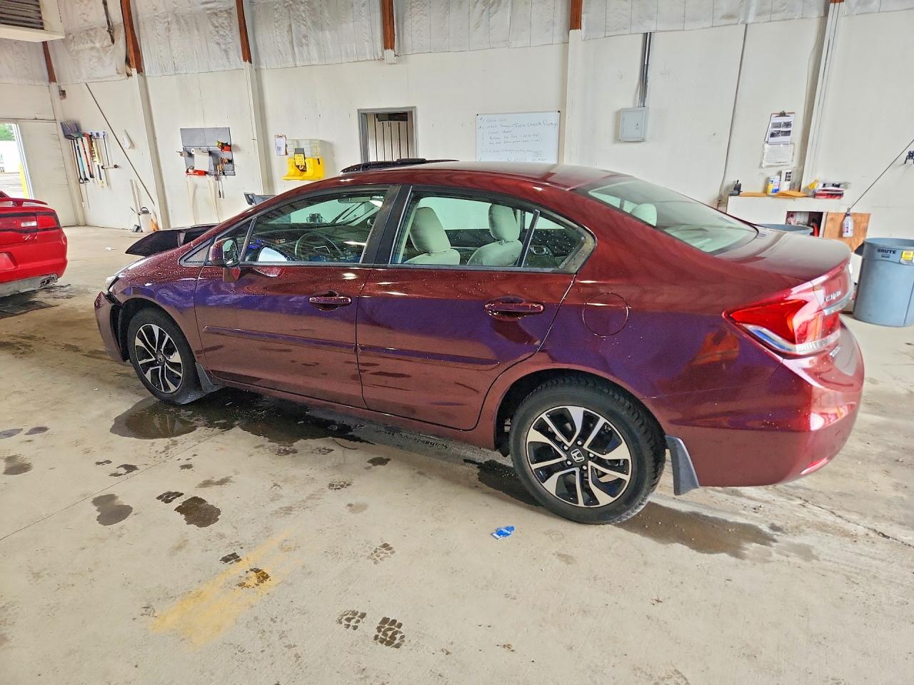 2013 Honda Civic Ex Burgundy vin: 19XFB2F89DE046775