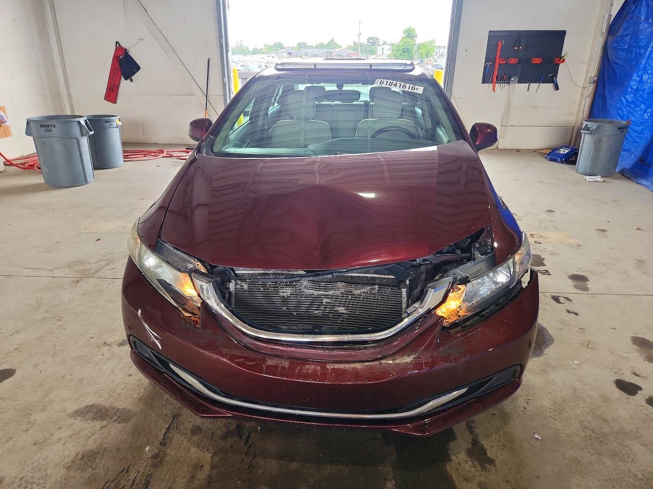 2013 Honda Civic Ex Burgundy vin: 19XFB2F89DE046775