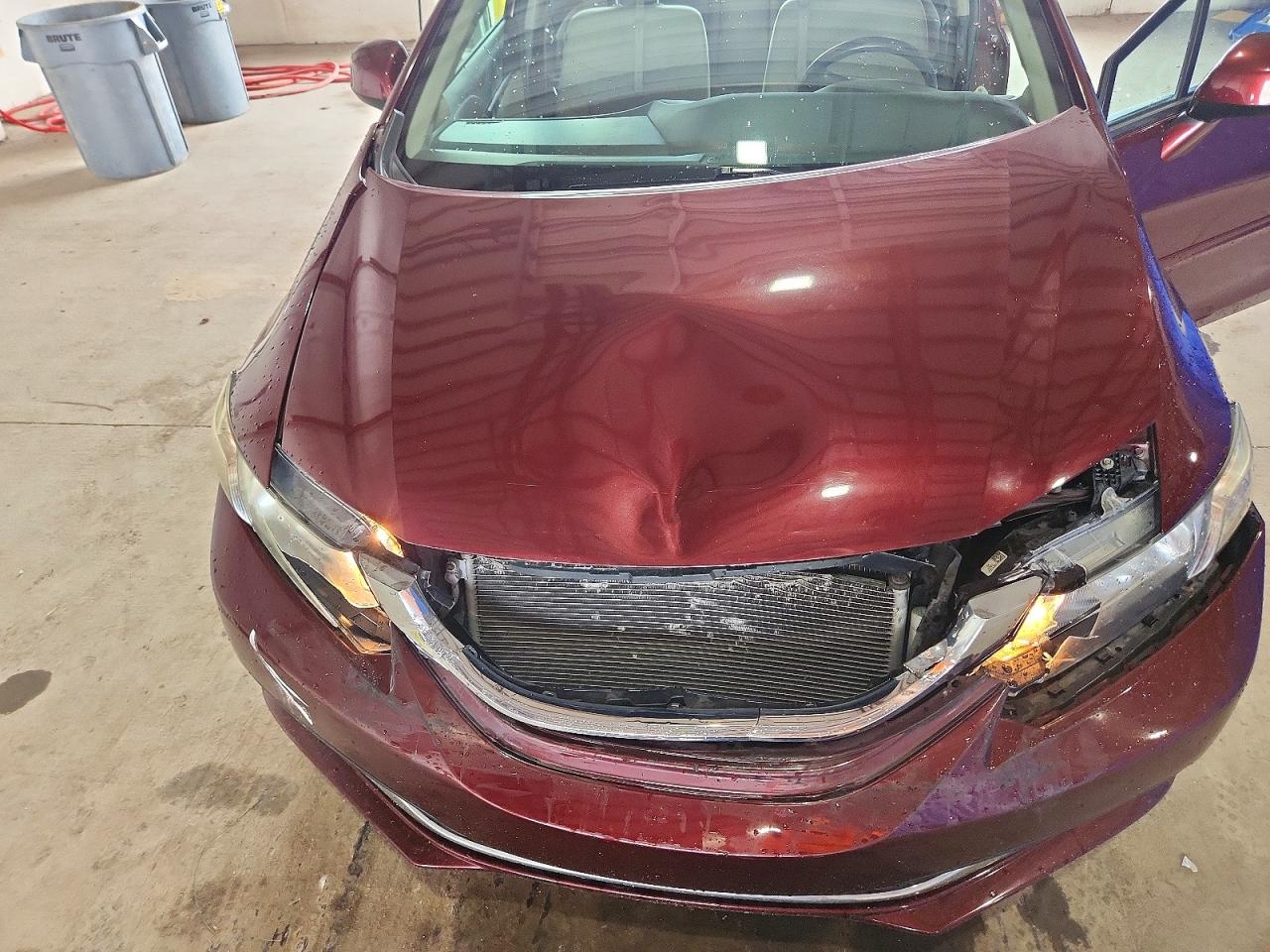 2013 Honda Civic Ex Burgundy vin: 19XFB2F89DE046775