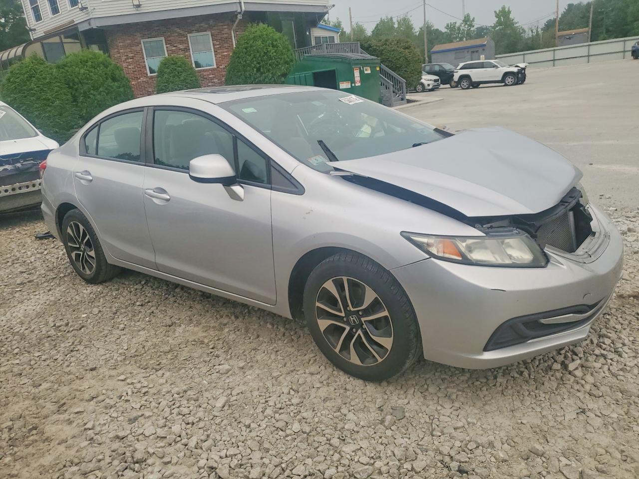2013 Honda Civic Ex Silver vin: 19XFB2F89DE053516
