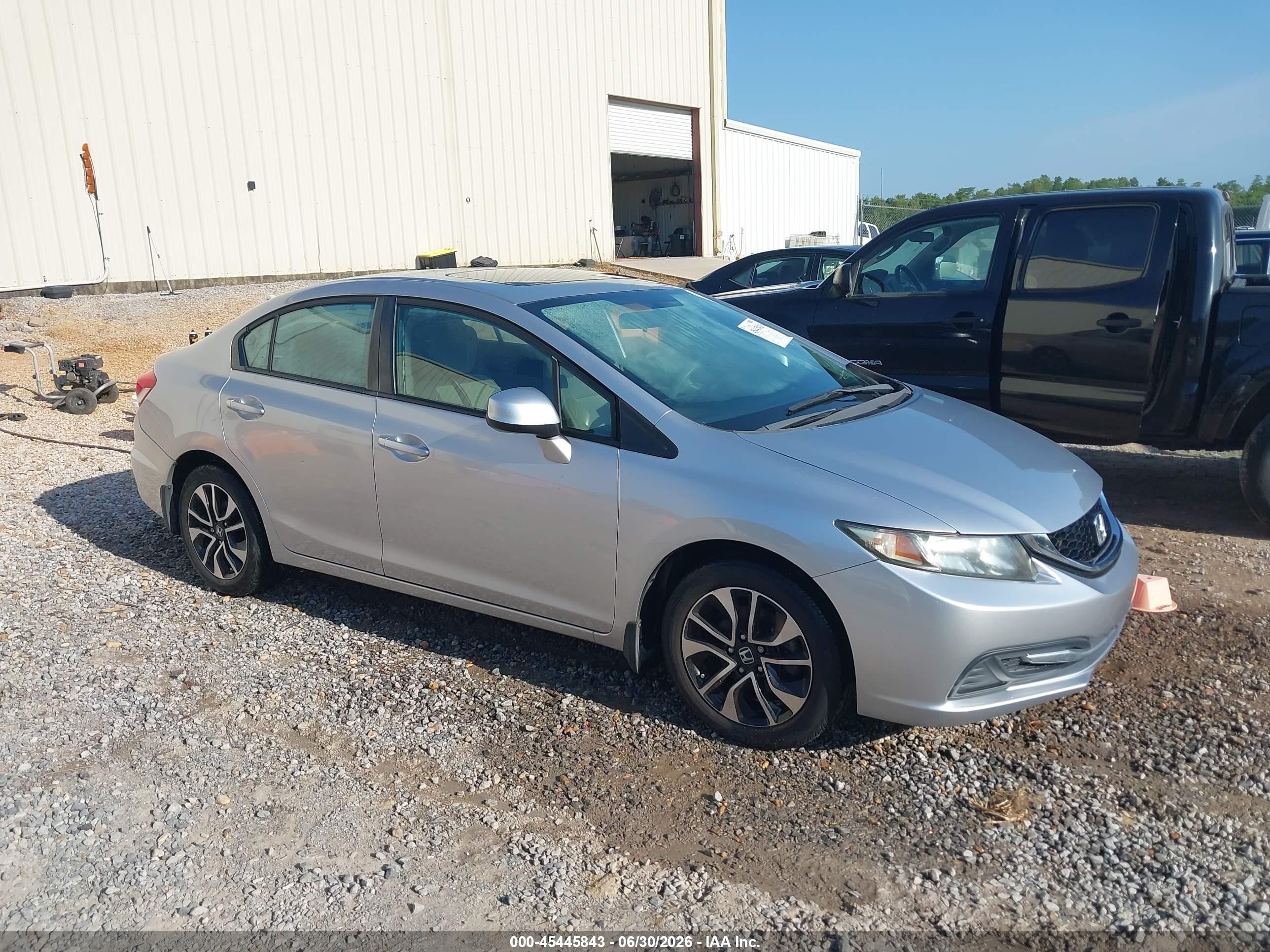 2013 Honda Civic Ex Silver vin: 19XFB2F89DE059123