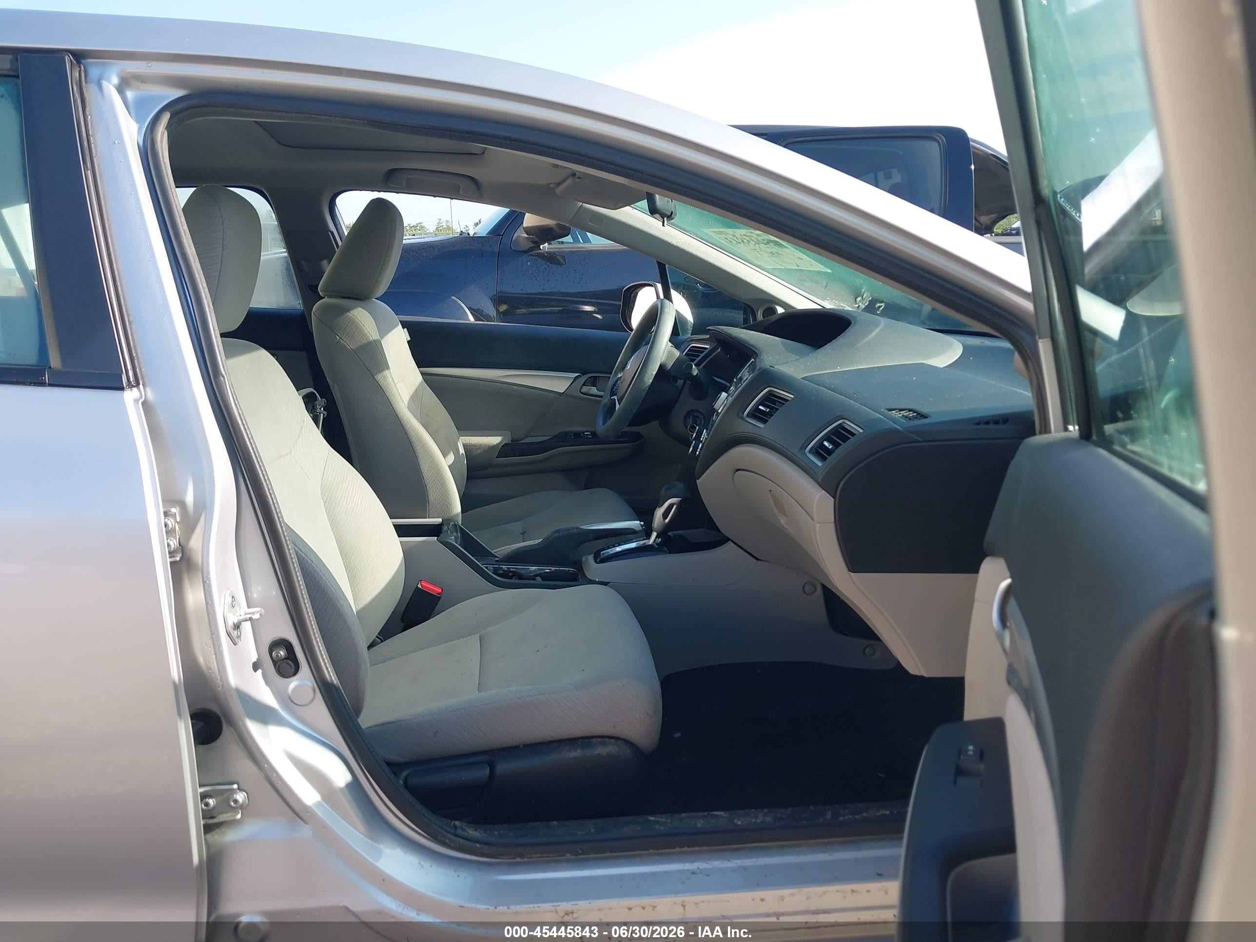 2013 Honda Civic Ex Silver vin: 19XFB2F89DE059123
