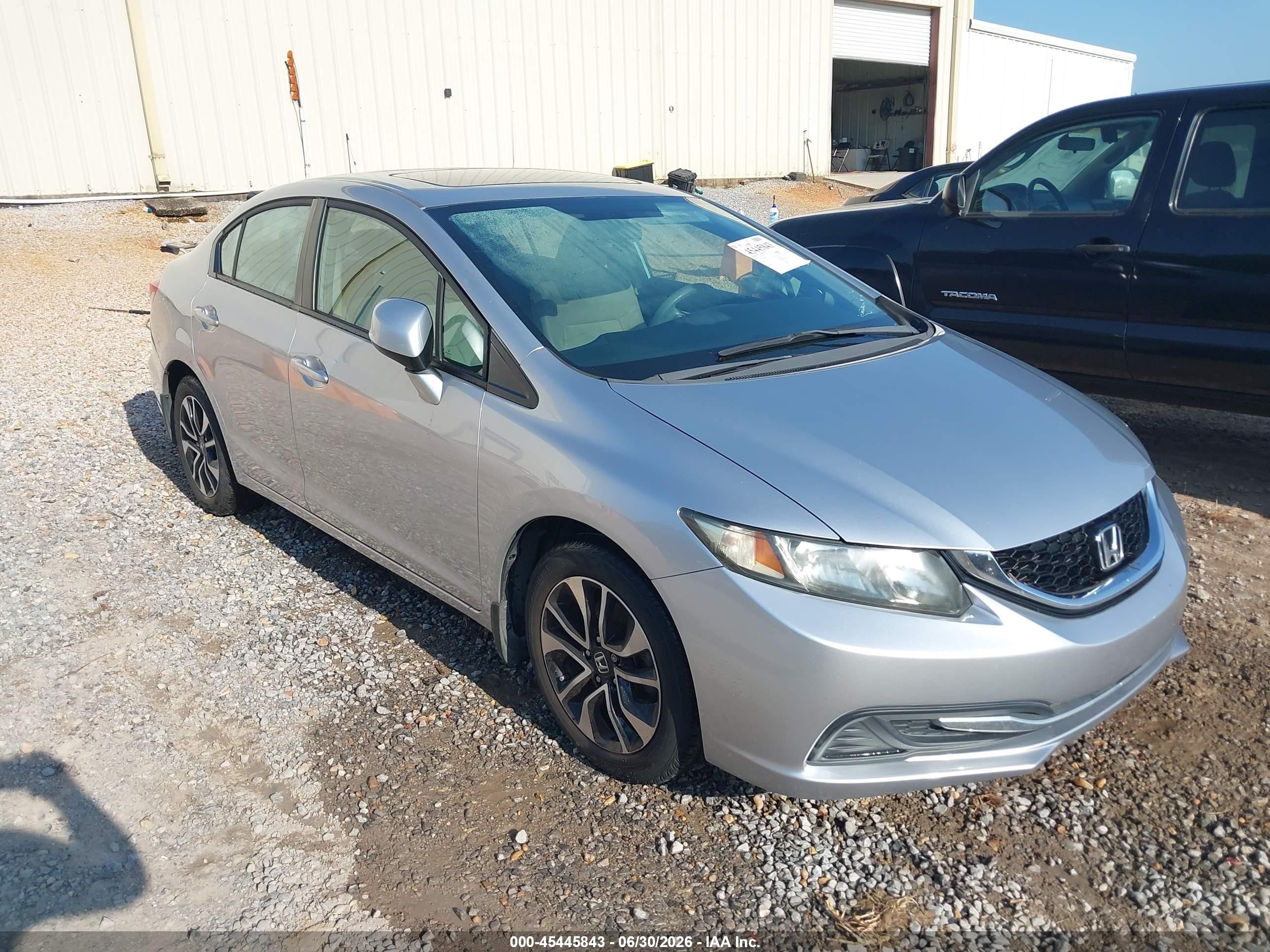 2013 Honda Civic Ex Silver vin: 19XFB2F89DE059123