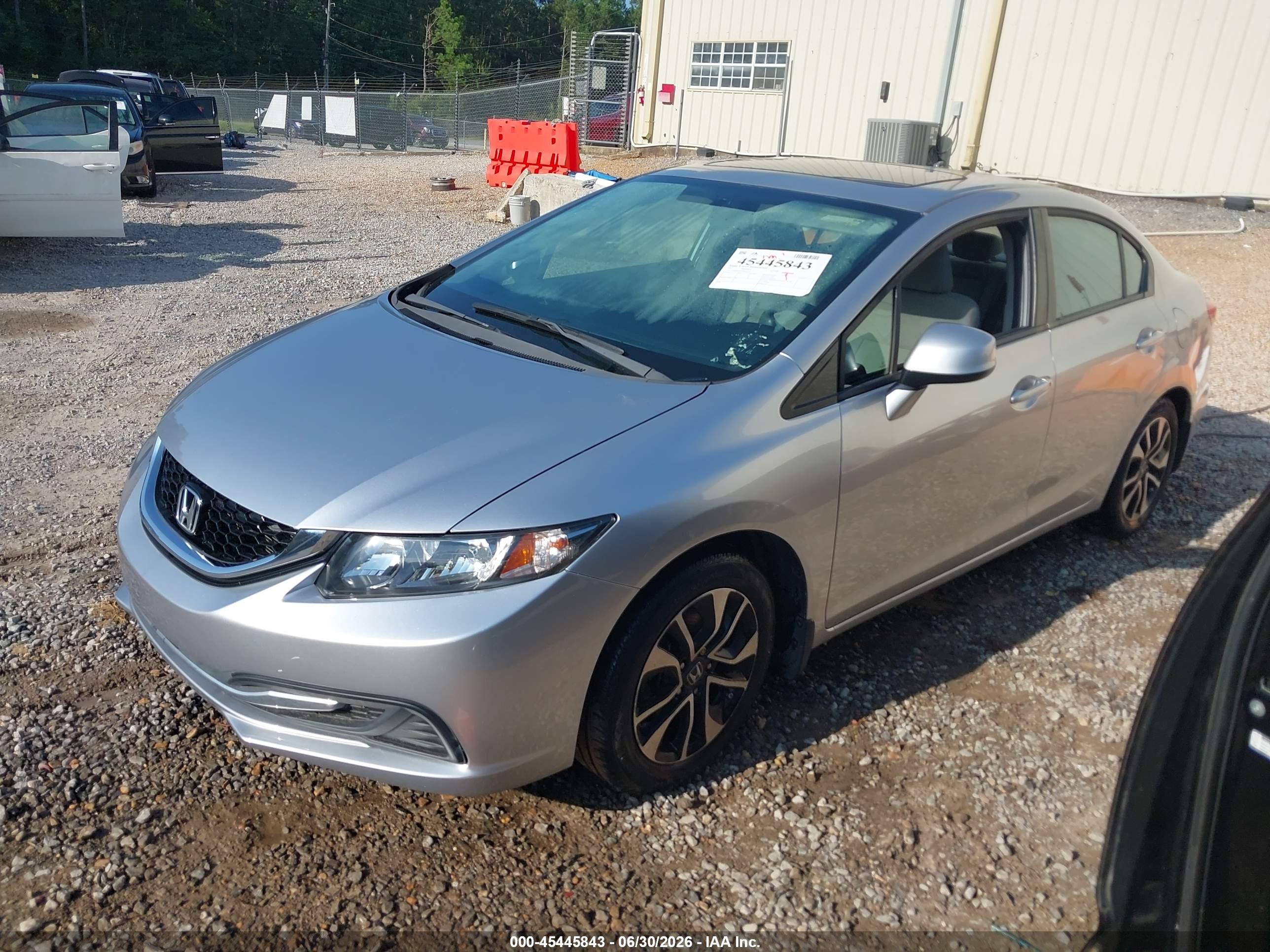 2013 Honda Civic Ex Silver vin: 19XFB2F89DE059123