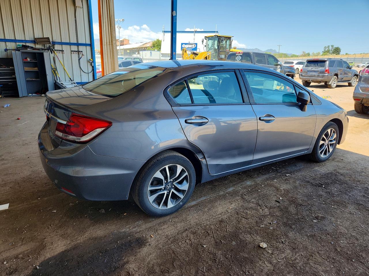 2013 Honda Civic Ex Gray vin: 19XFB2F89DE074799