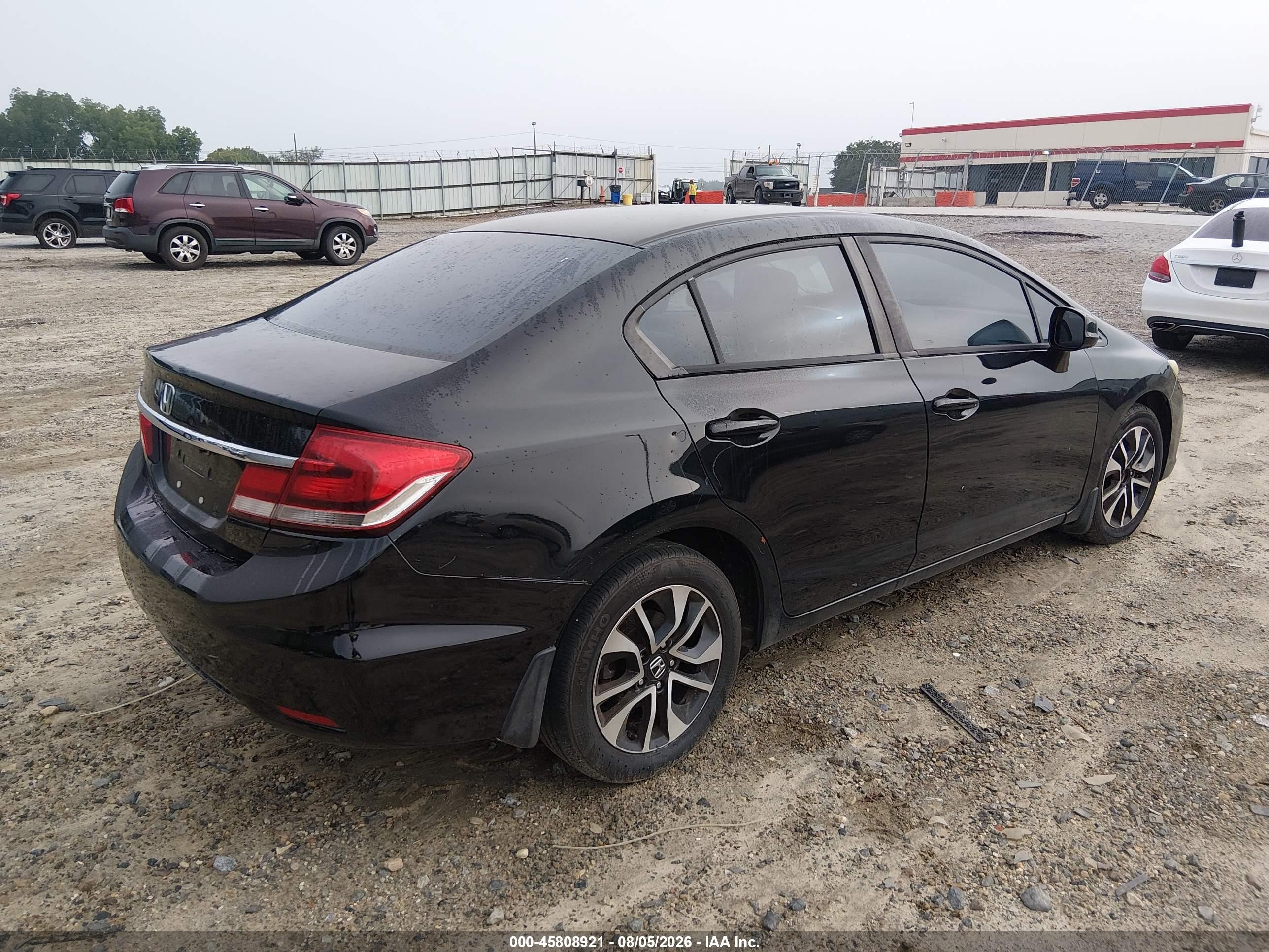 2013 Honda Civic Ex Black vin: 19XFB2F89DE078707