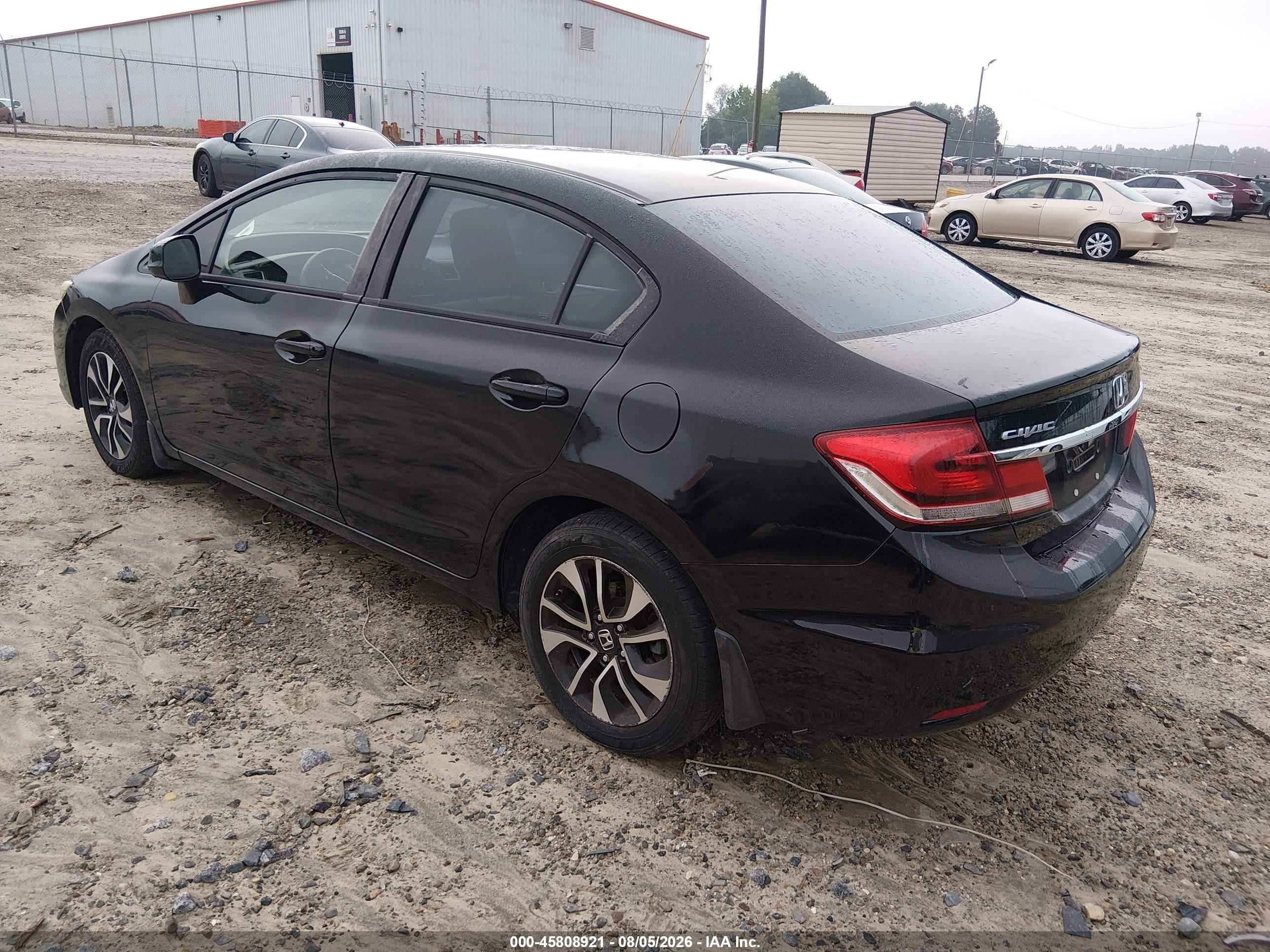 2013 Honda Civic Ex Black vin: 19XFB2F89DE078707