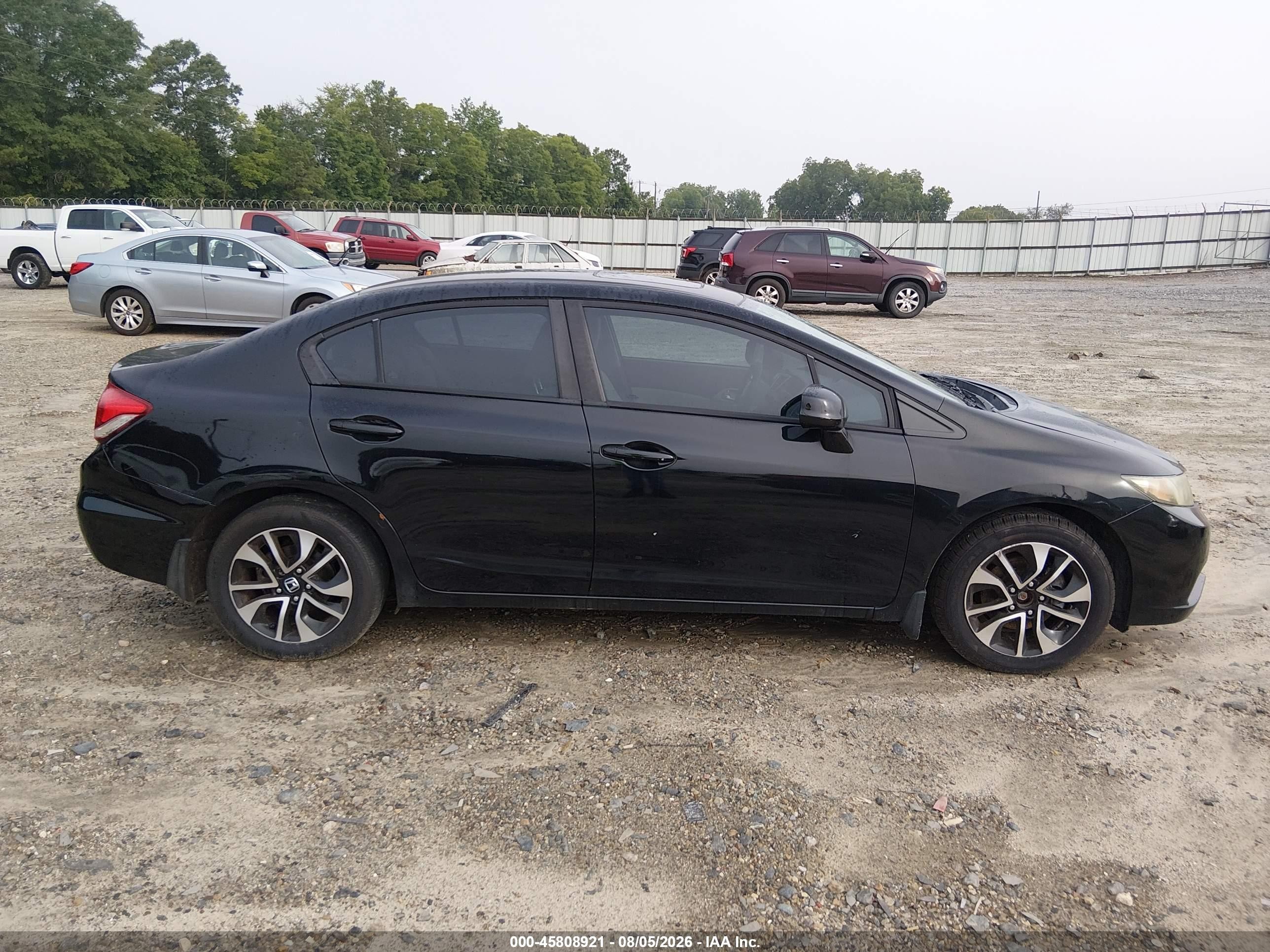 2013 Honda Civic Ex Black vin: 19XFB2F89DE078707