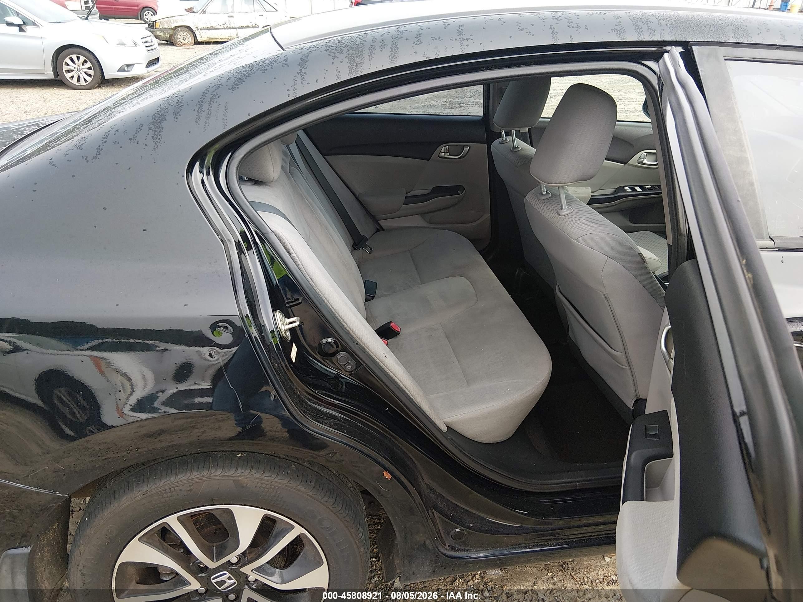 2013 Honda Civic Ex Black vin: 19XFB2F89DE078707