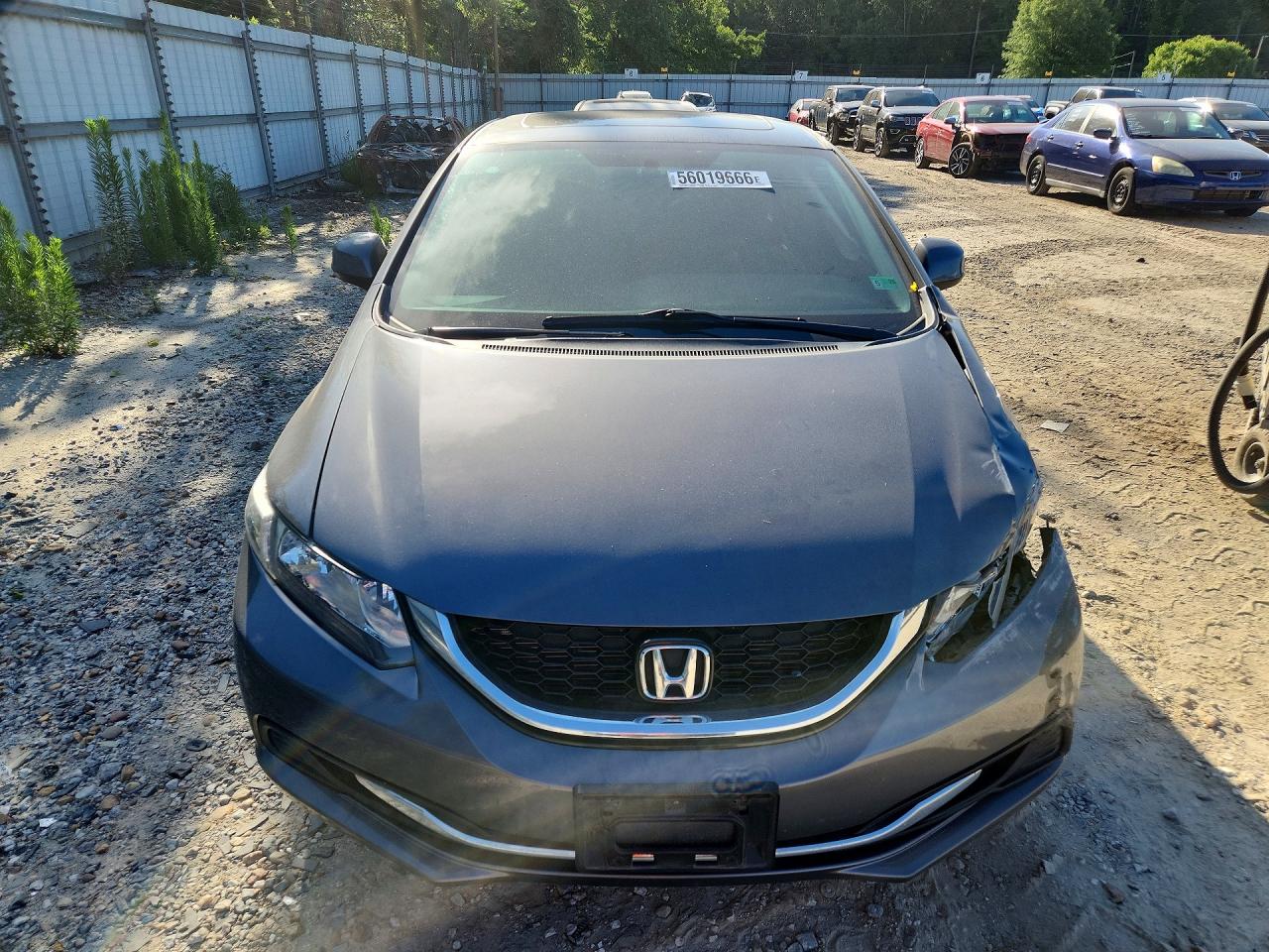 2013 Honda Civic Ex Gray vin: 19XFB2F89DE081851